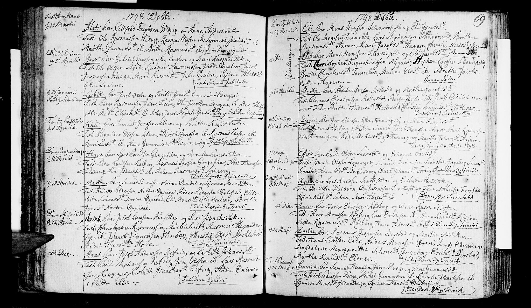 Selje sokneprestembete, AV/SAB-A-99938/H/Ha/Haa/Haaa: Parish register (official) no. A 6, 1782-1806, p. 69