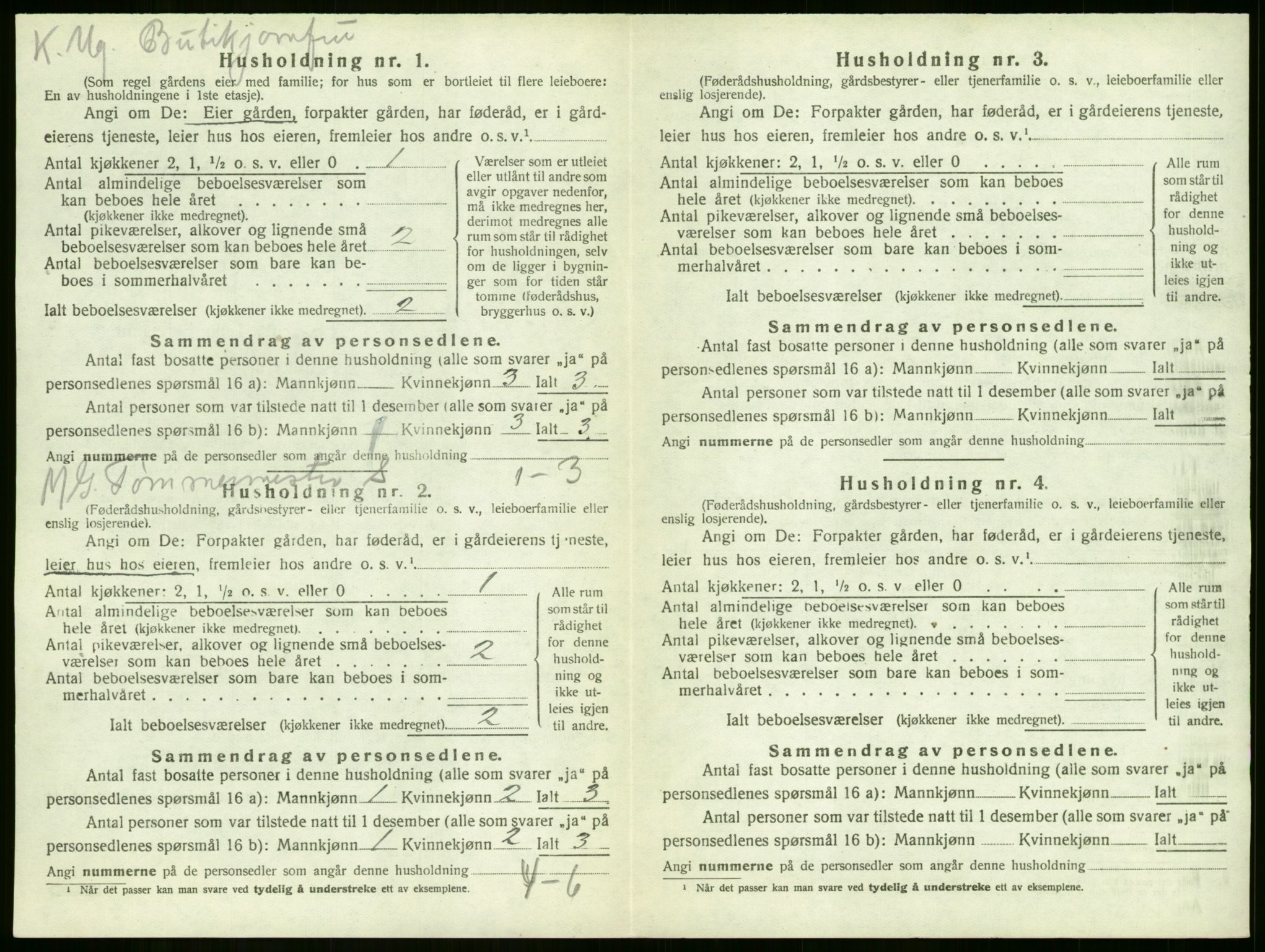 SAKO, 1920 census for Sandeherred, 1920, p. 1145