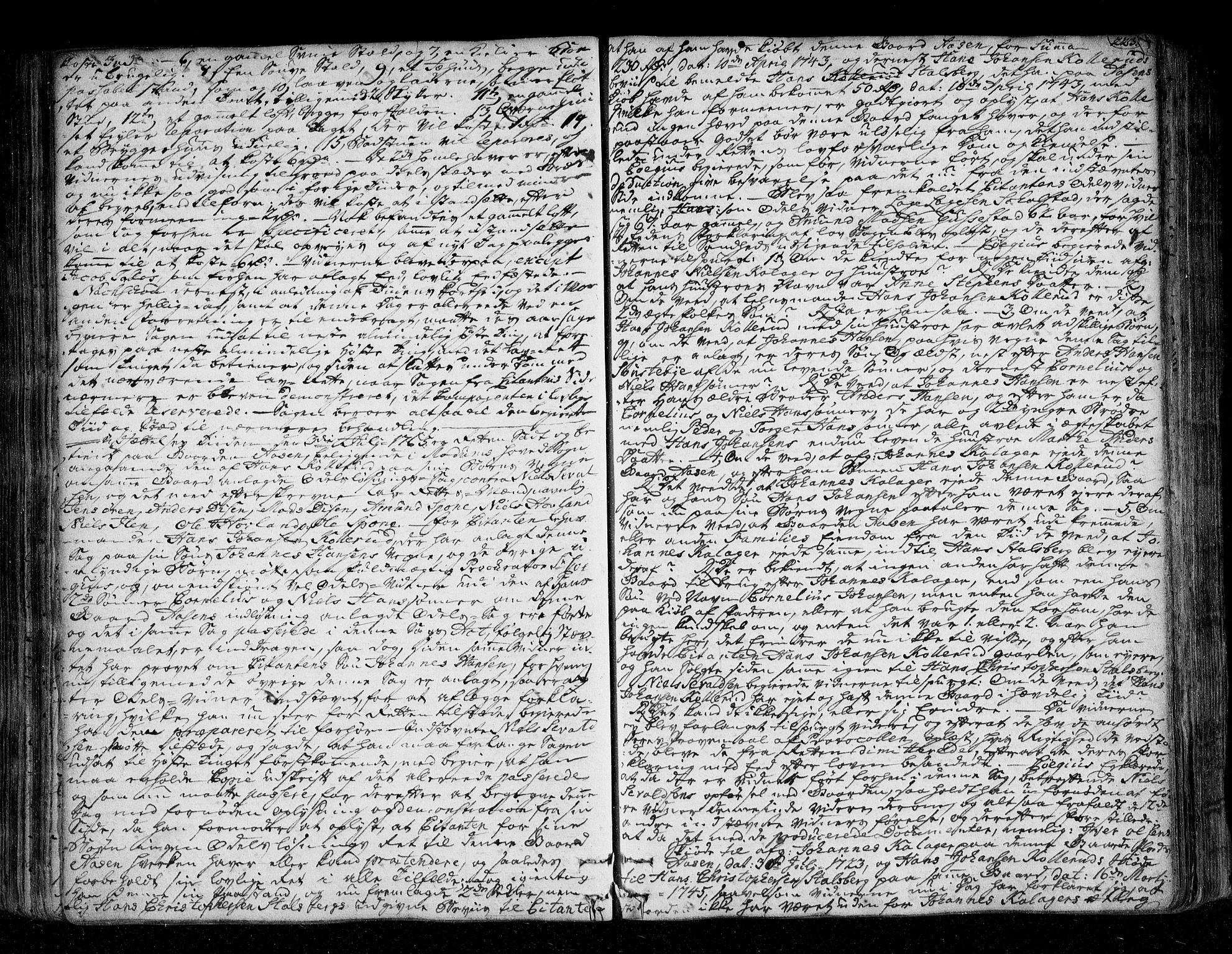 Eiker, Modum og Sigdal sorenskriveri, SAKO/A-123/F/Fa/Fac/L0007: Tingbok, 1762-1768, p. 223