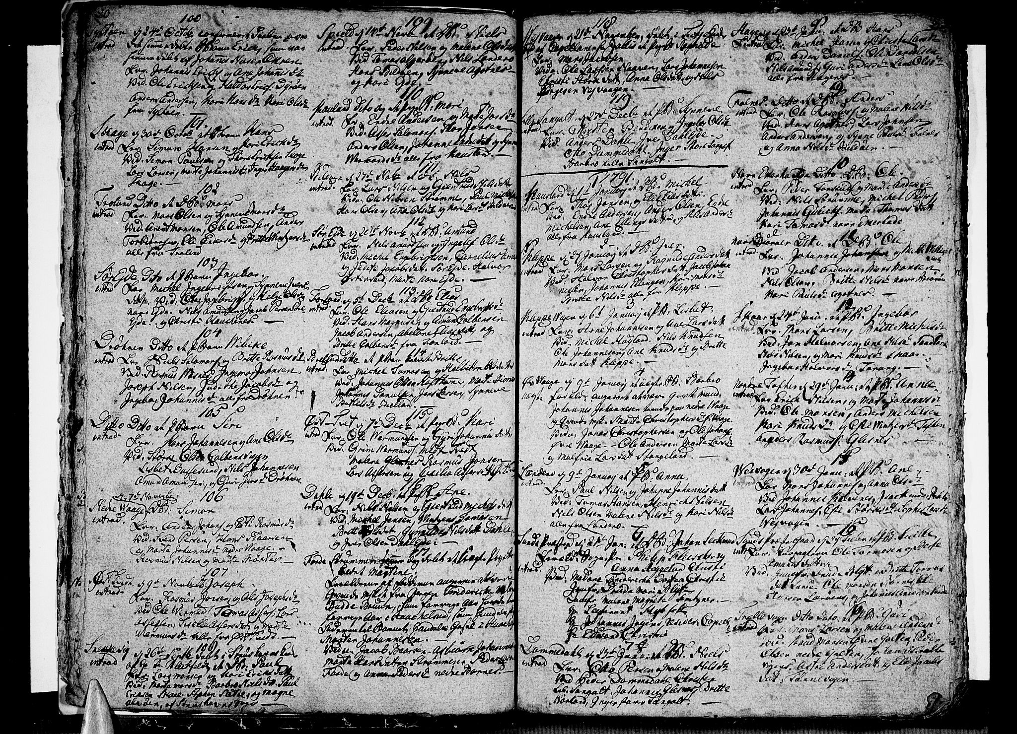 Sund sokneprestembete, AV/SAB-A-99930: Parish register (official) no. A 6, 1787-1798, p. 20-21