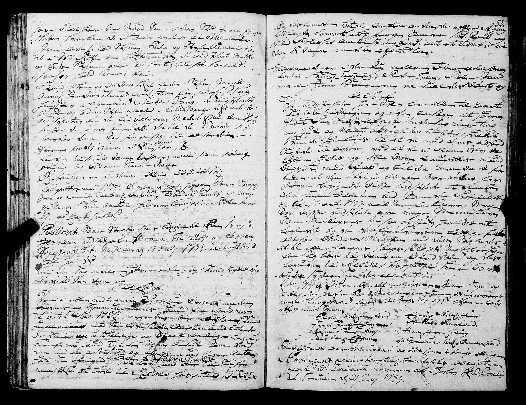 Romsdal sorenskriveri, AV/SAT-A-4149/1/1/1A/L0011: Tingbok, 1732-1740, p. 52b-53a