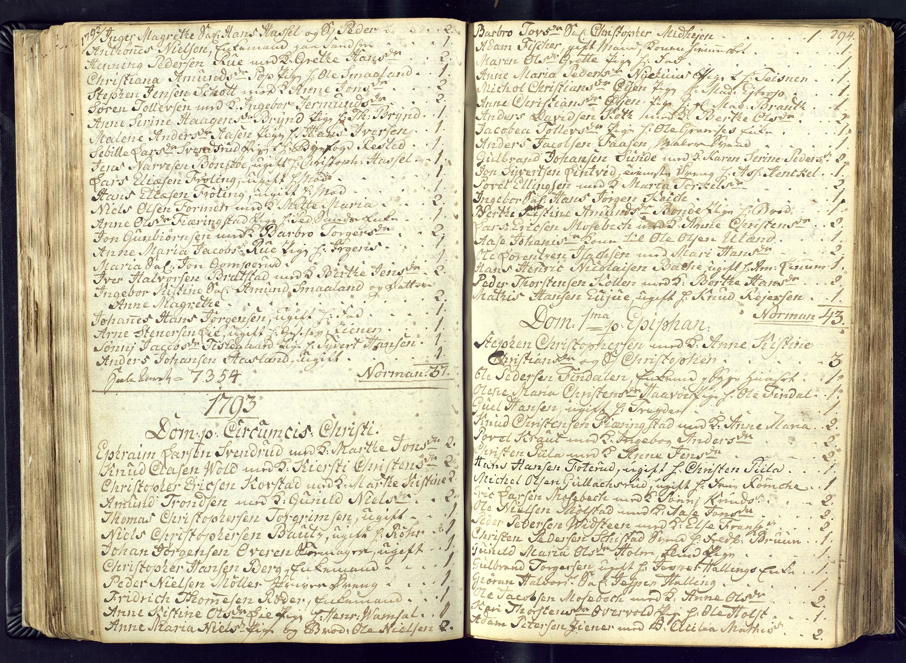 Kongsberg kirkebøker, AV/SAKO-A-22/M/Ma/L0011: Communicants register no. 11, 1788-1795, p. 294