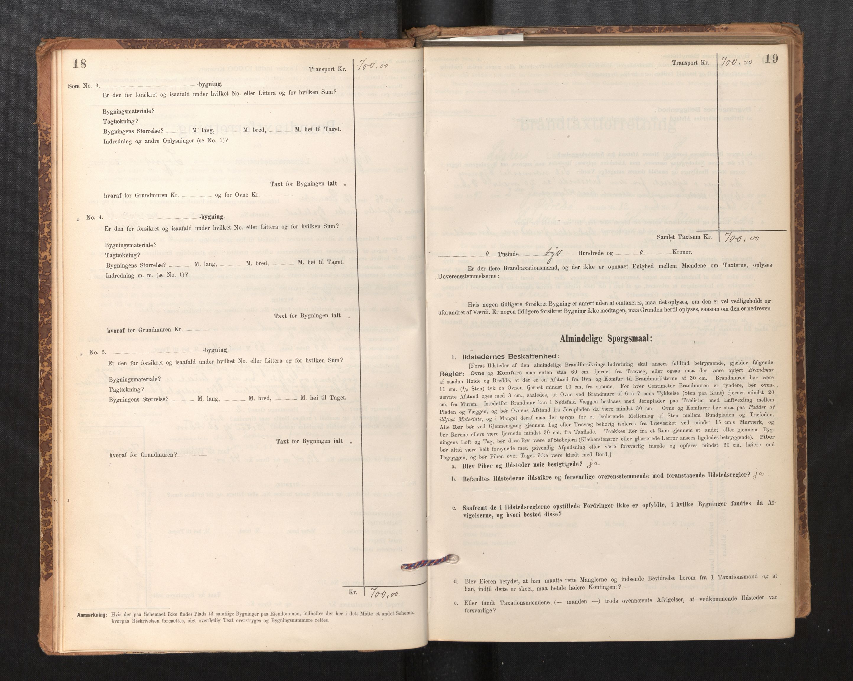 Lensmannen i Luster, SAB/A-29301/0012/L0007: Branntakstprotokoll, skjematakst, 1895-1935, p. 18-19