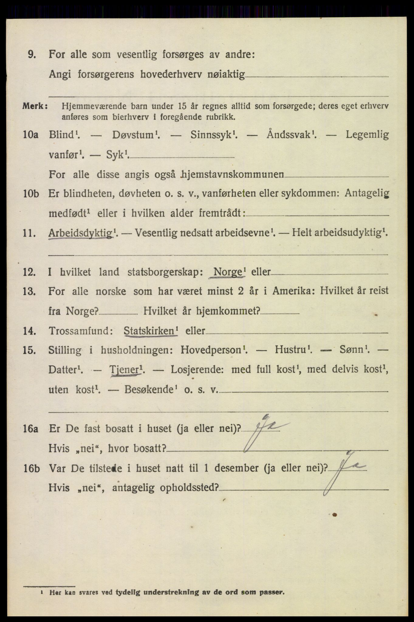 SAH, 1920 census for Brandval, 1920, p. 1525