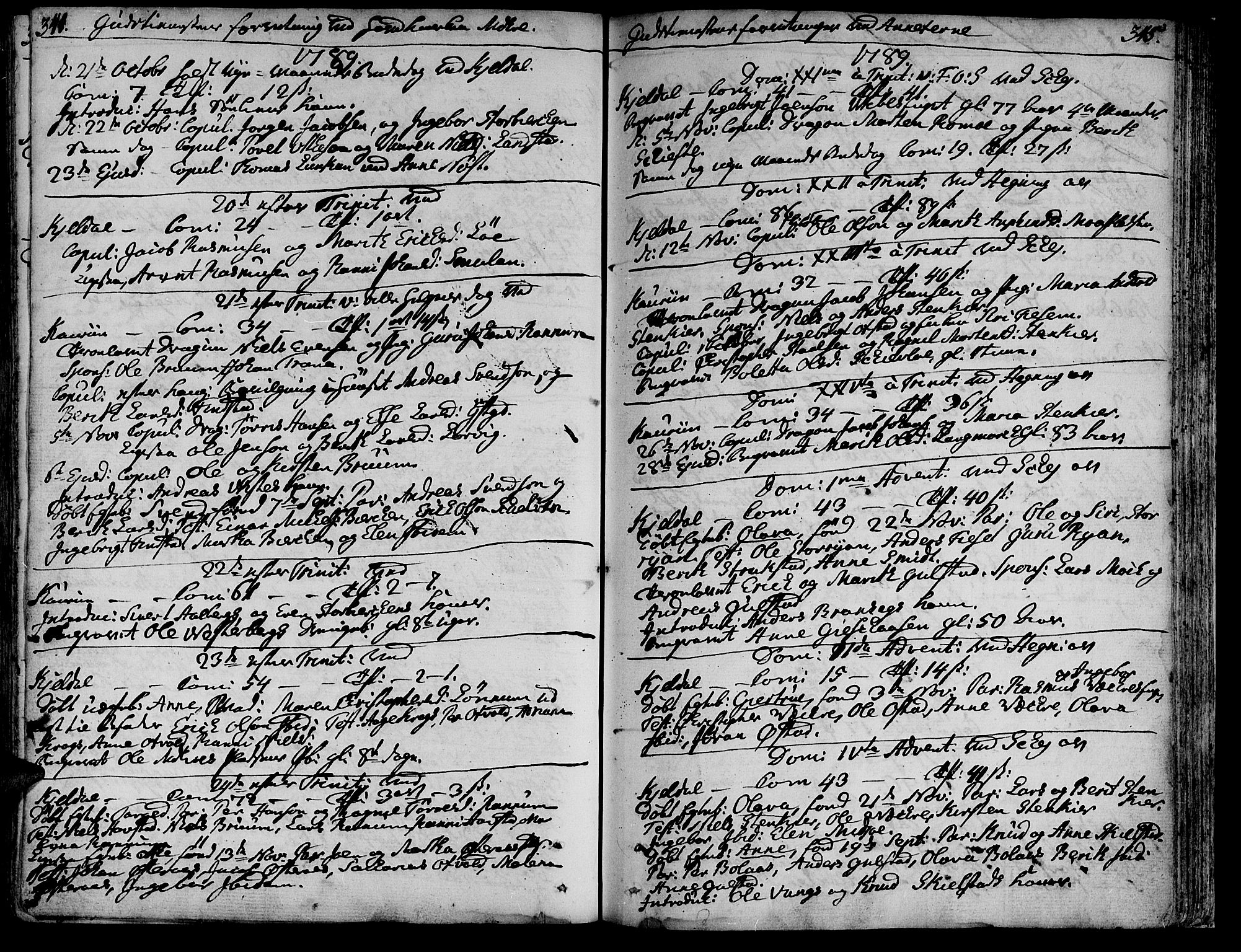 Ministerialprotokoller, klokkerbøker og fødselsregistre - Nord-Trøndelag, SAT/A-1458/735/L0331: Parish register (official) no. 735A02, 1762-1794, p. 344-345