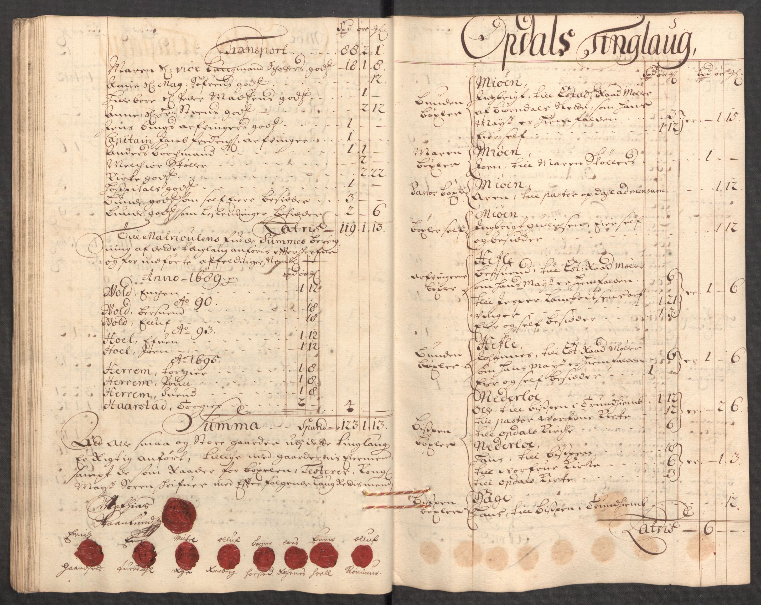 Rentekammeret inntil 1814, Reviderte regnskaper, Fogderegnskap, AV/RA-EA-4092/R60/L3947: Fogderegnskap Orkdal og Gauldal, 1697, p. 67