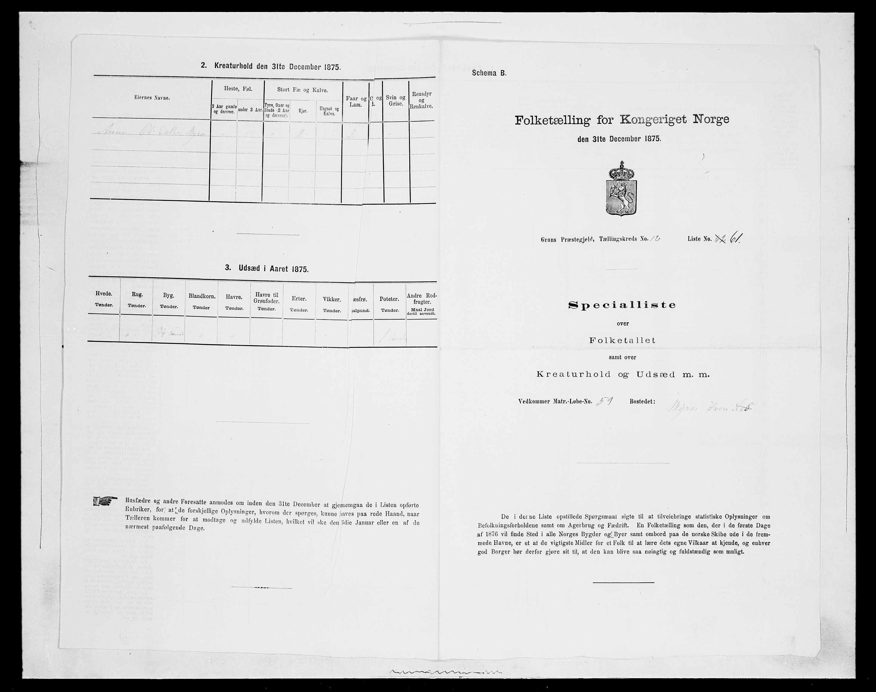SAH, 1875 census for 0534P Gran, 1875, p. 2361