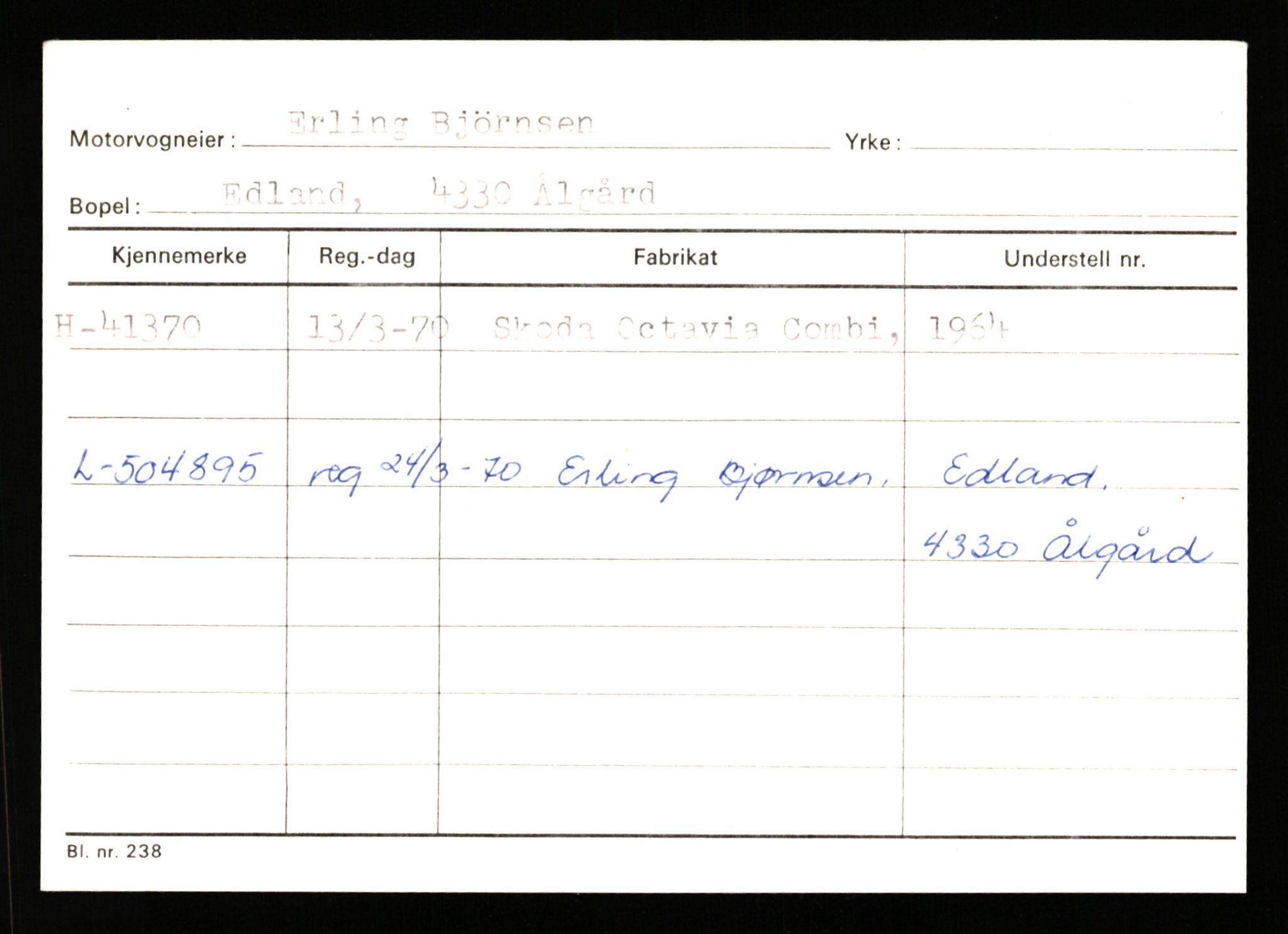 Stavanger trafikkstasjon, AV/SAST-A-101942/0/G/L0006: Registreringsnummer: 34250 - 49007, 1930-1971, p. 1905