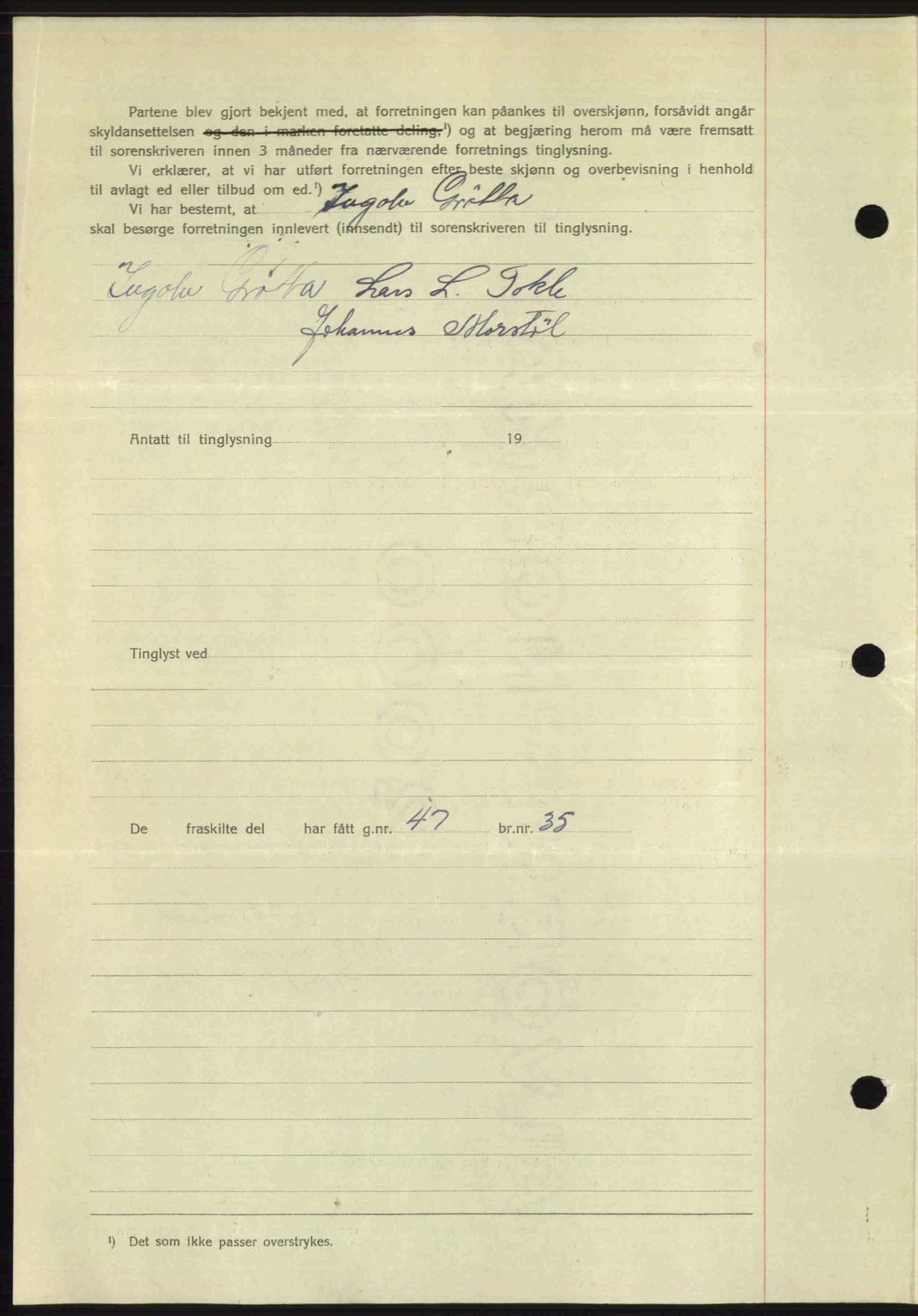 Romsdal sorenskriveri, AV/SAT-A-4149/1/2/2C: Mortgage book no. A26, 1948-1948, Diary no: : 1824/1948