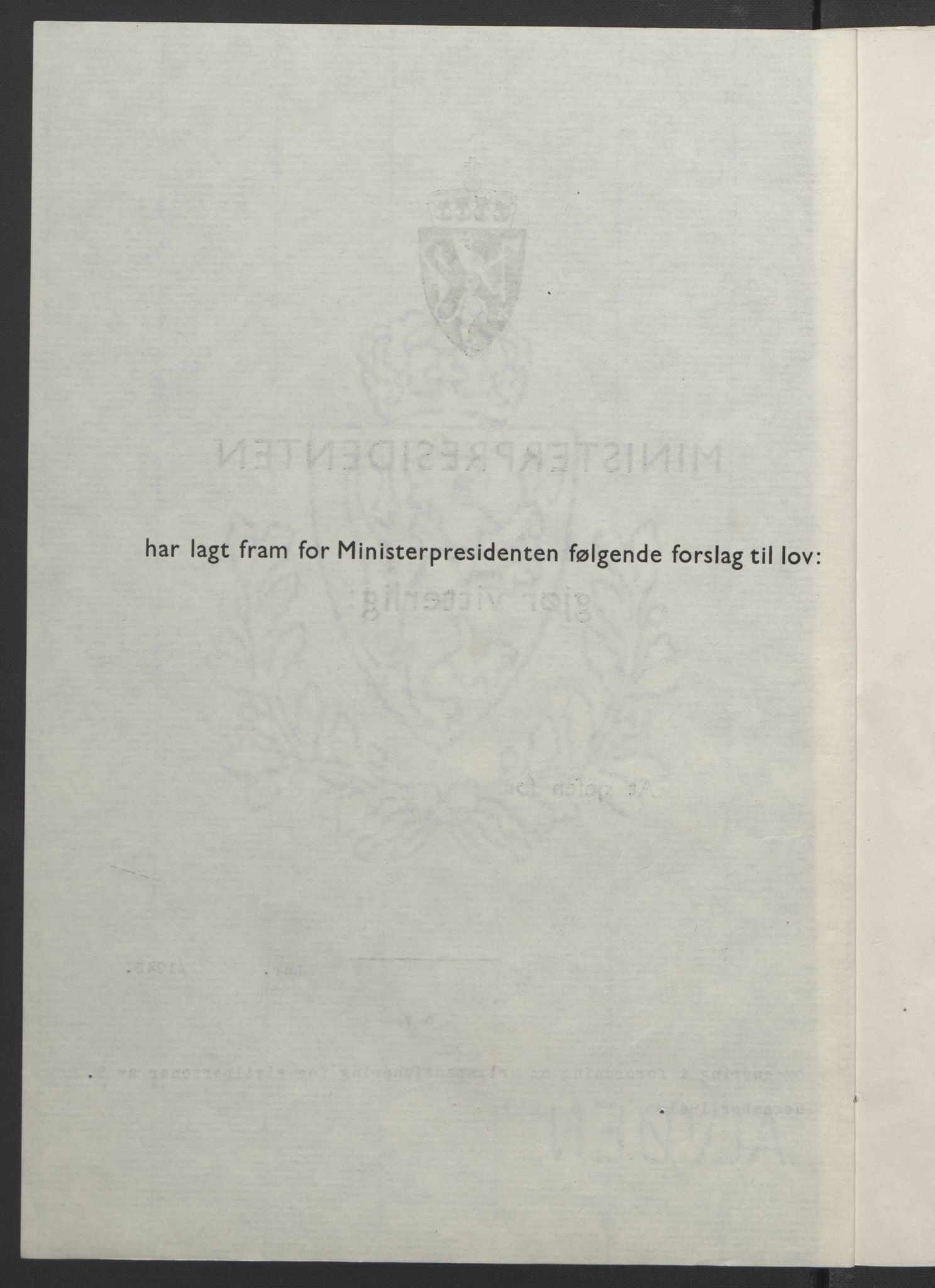 NS-administrasjonen 1940-1945 (Statsrådsekretariatet, de kommisariske statsråder mm), AV/RA-S-4279/D/Db/L0099: Lover, 1943, p. 210