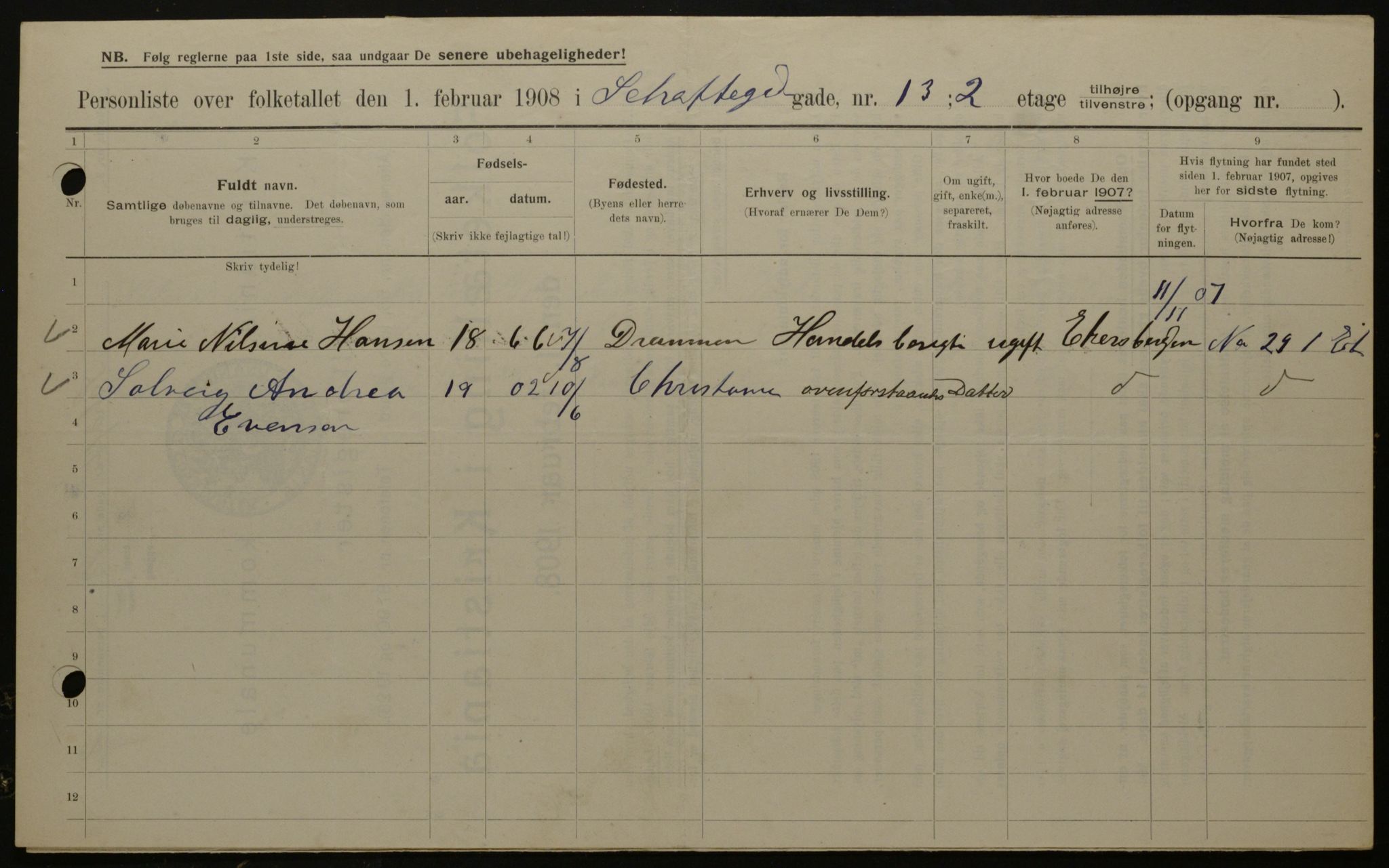 OBA, Municipal Census 1908 for Kristiania, 1908, p. 80621