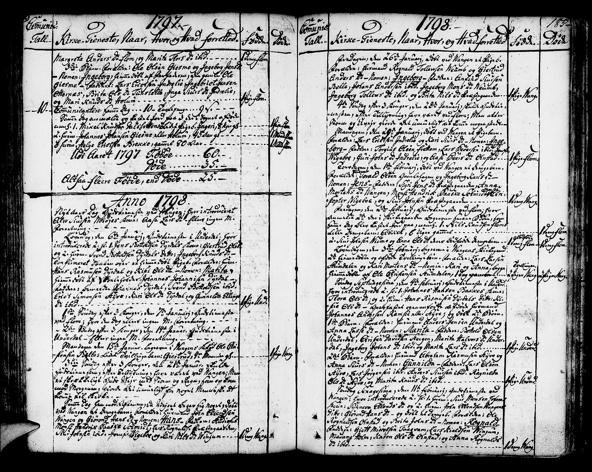 Aurland sokneprestembete, AV/SAB-A-99937/H/Ha/Haa/L0004: Parish register (official) no. A 4, 1756-1801, p. 185