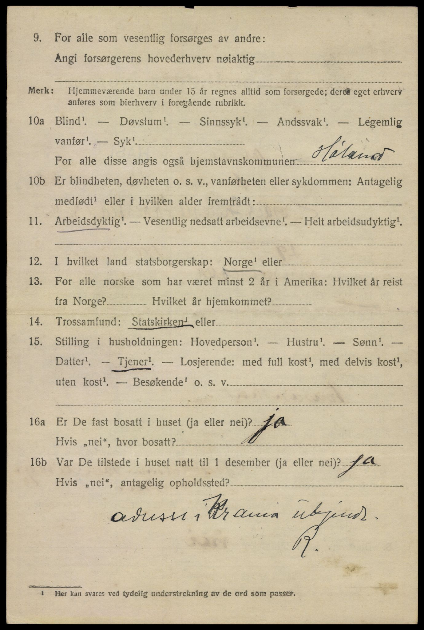 SAO, 1920 census for Aker, 1920, p. 112689