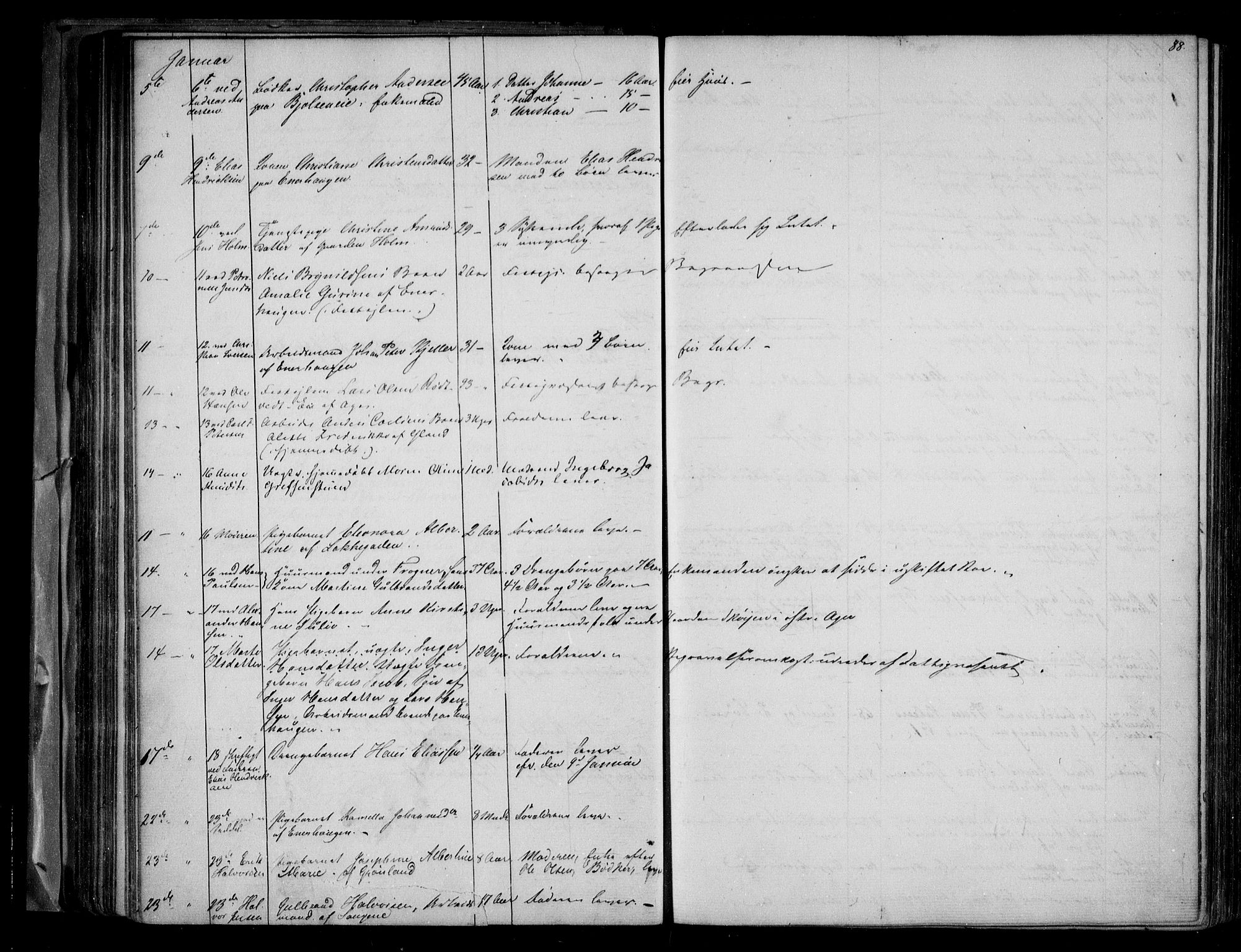 Aker sorenskriveri, AV/SAO-A-10895/H/Ha/Haa/L0003: Dødsanmeldelsesprotokoll, 1850-1864, p. 88