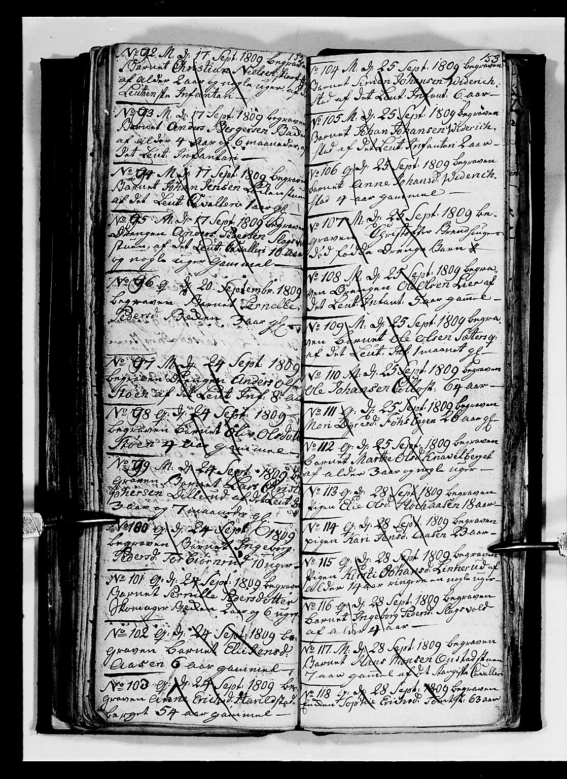 Romedal prestekontor, AV/SAH-PREST-004/L/L0004: Parish register (copy) no. 4, 1807-1814, p. 152-153