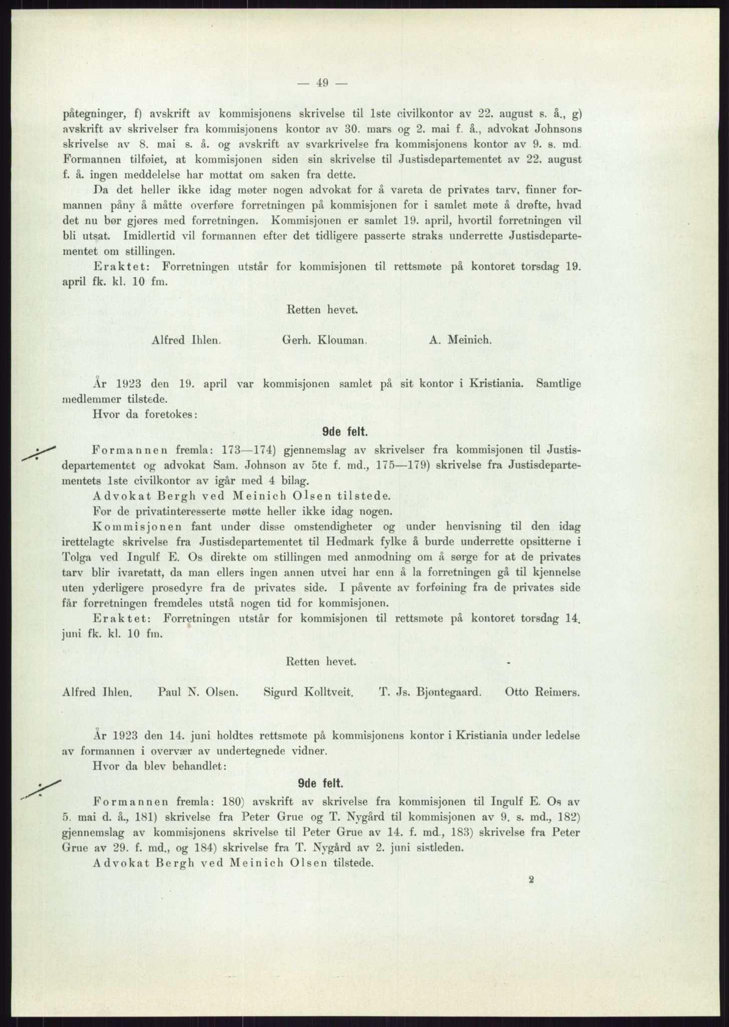 Høyfjellskommisjonen, RA/S-1546/X/Xa/L0001: Nr. 1-33, 1909-1953, p. 4313
