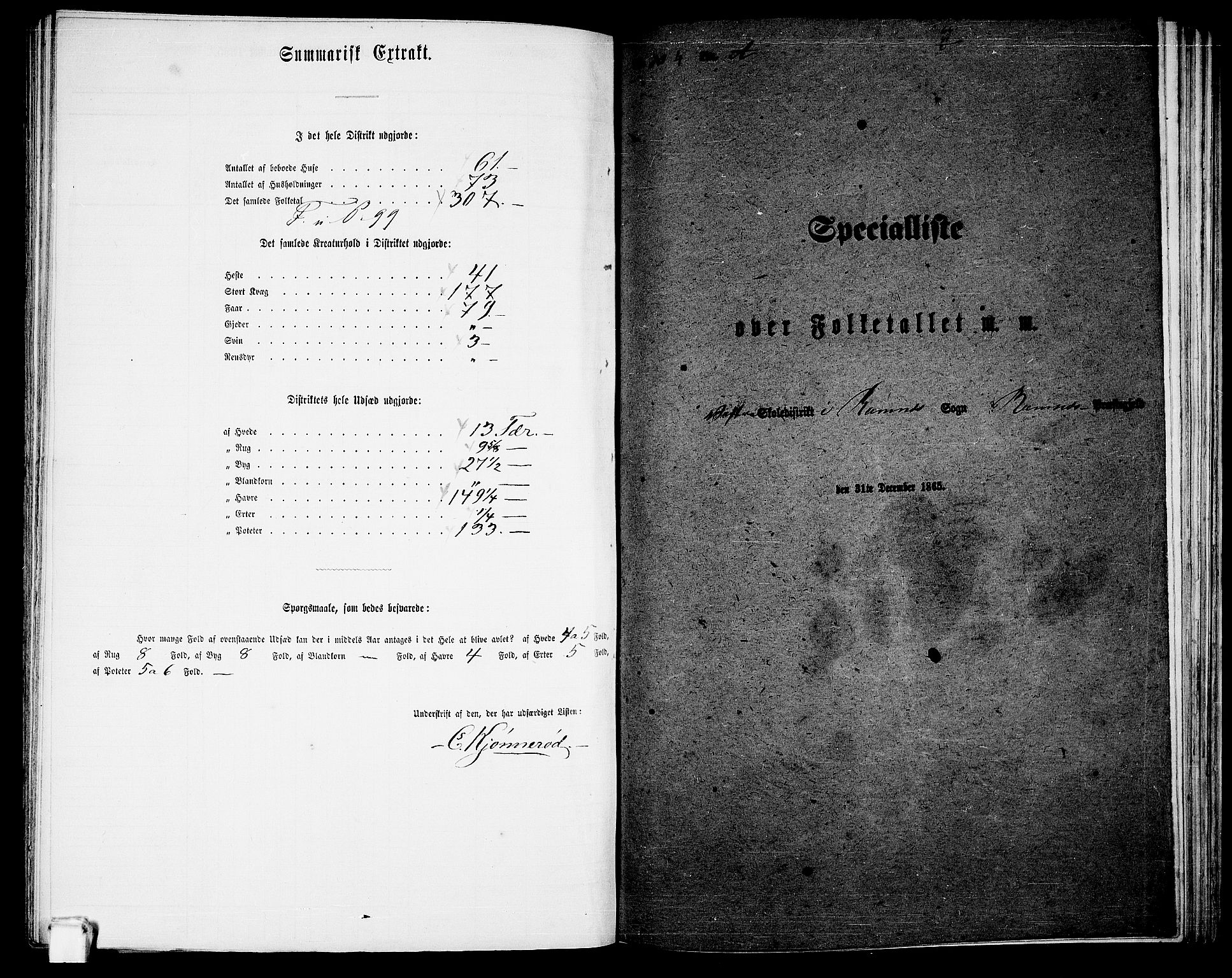 RA, 1865 census for Ramnes, 1865, p. 69