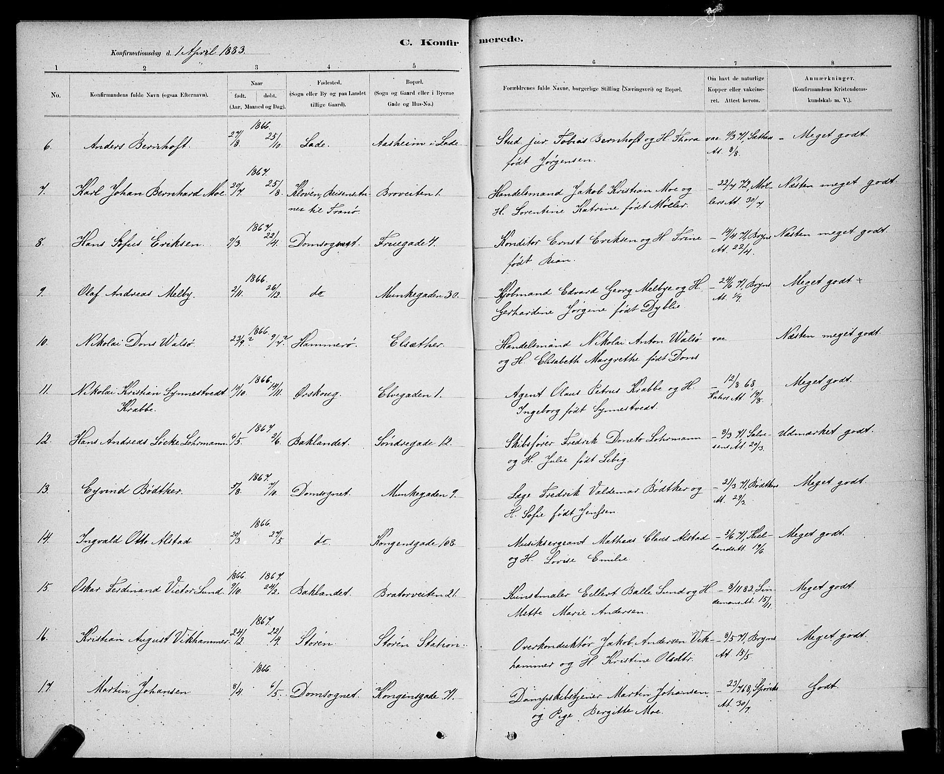 Ministerialprotokoller, klokkerbøker og fødselsregistre - Sør-Trøndelag, AV/SAT-A-1456/601/L0091: Parish register (copy) no. 601C09, 1878-1883