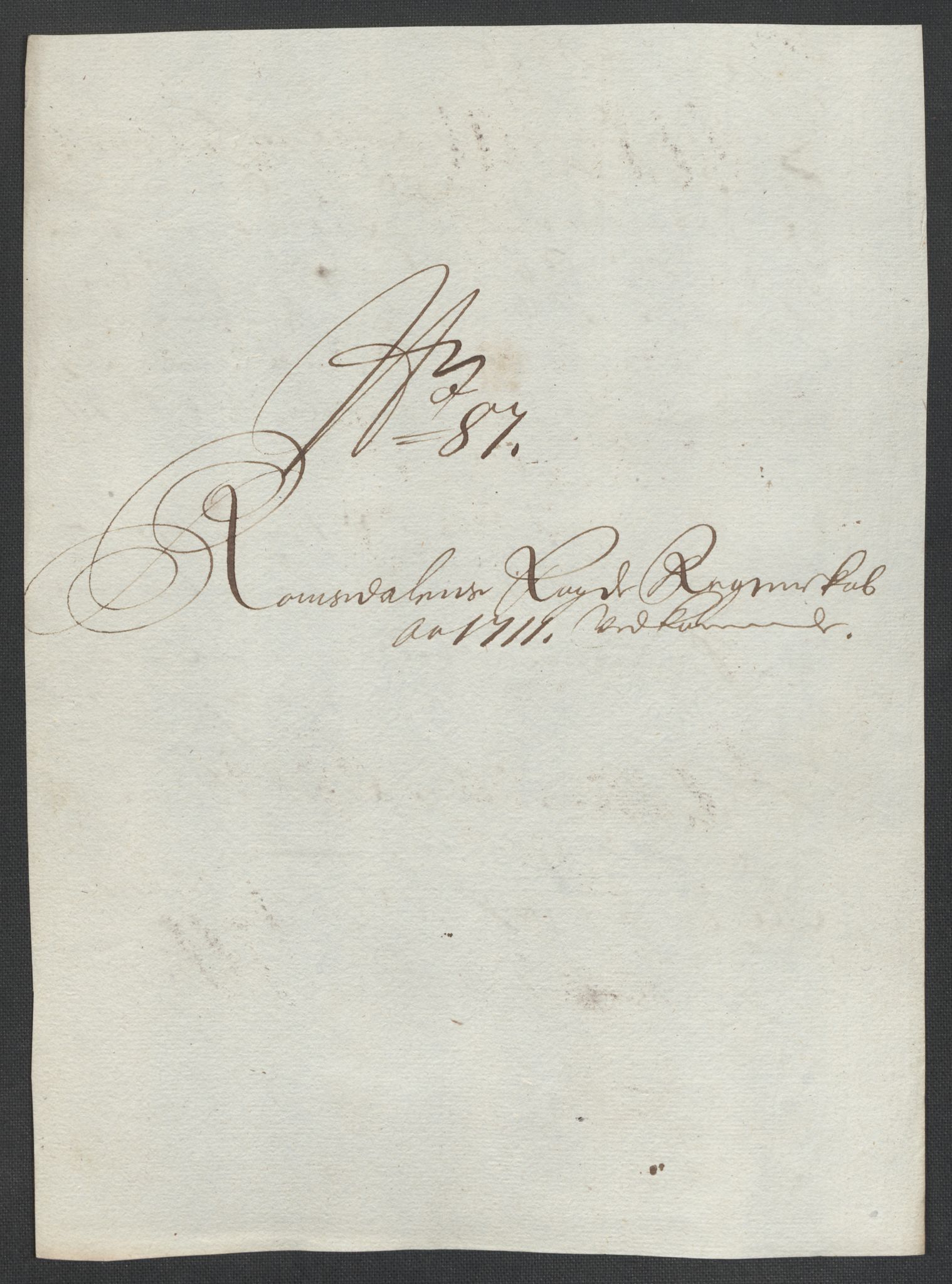 Rentekammeret inntil 1814, Reviderte regnskaper, Fogderegnskap, RA/EA-4092/R55/L3660: Fogderegnskap Romsdal, 1711, p. 413