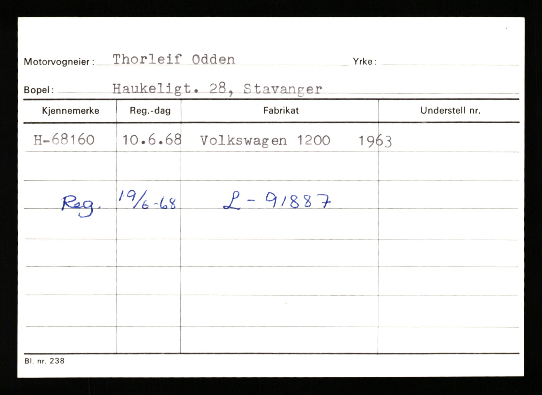 Stavanger trafikkstasjon, AV/SAST-A-101942/0/G/L0008: Registreringsnummer: 67519 - 84533, 1930-1971, p. 45