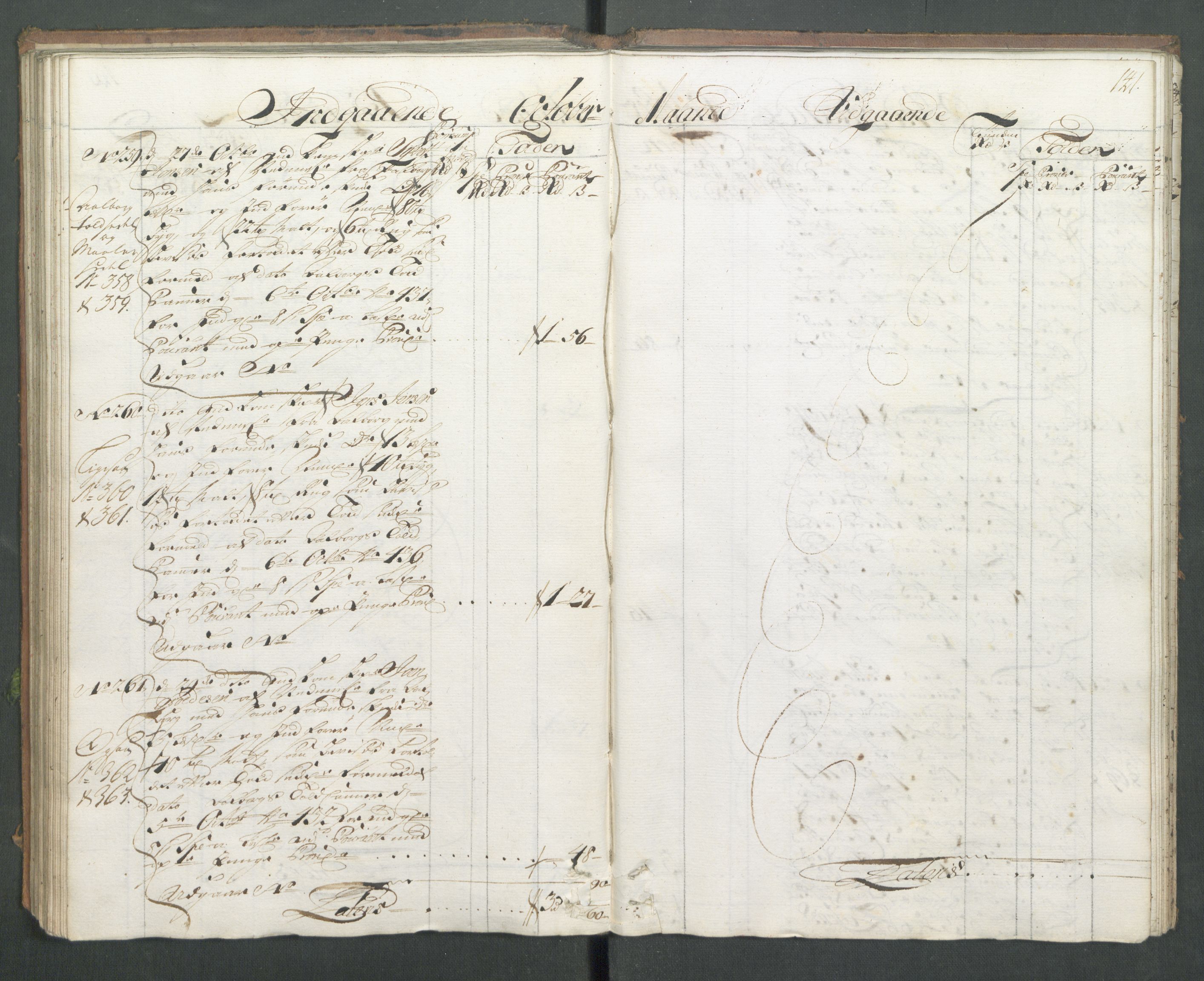 Generaltollkammeret, tollregnskaper, AV/RA-EA-5490/R14/L0012/0001: Tollregnskaper Øster-Risør / Hovedtollbok, 1731, p. 140b-141a