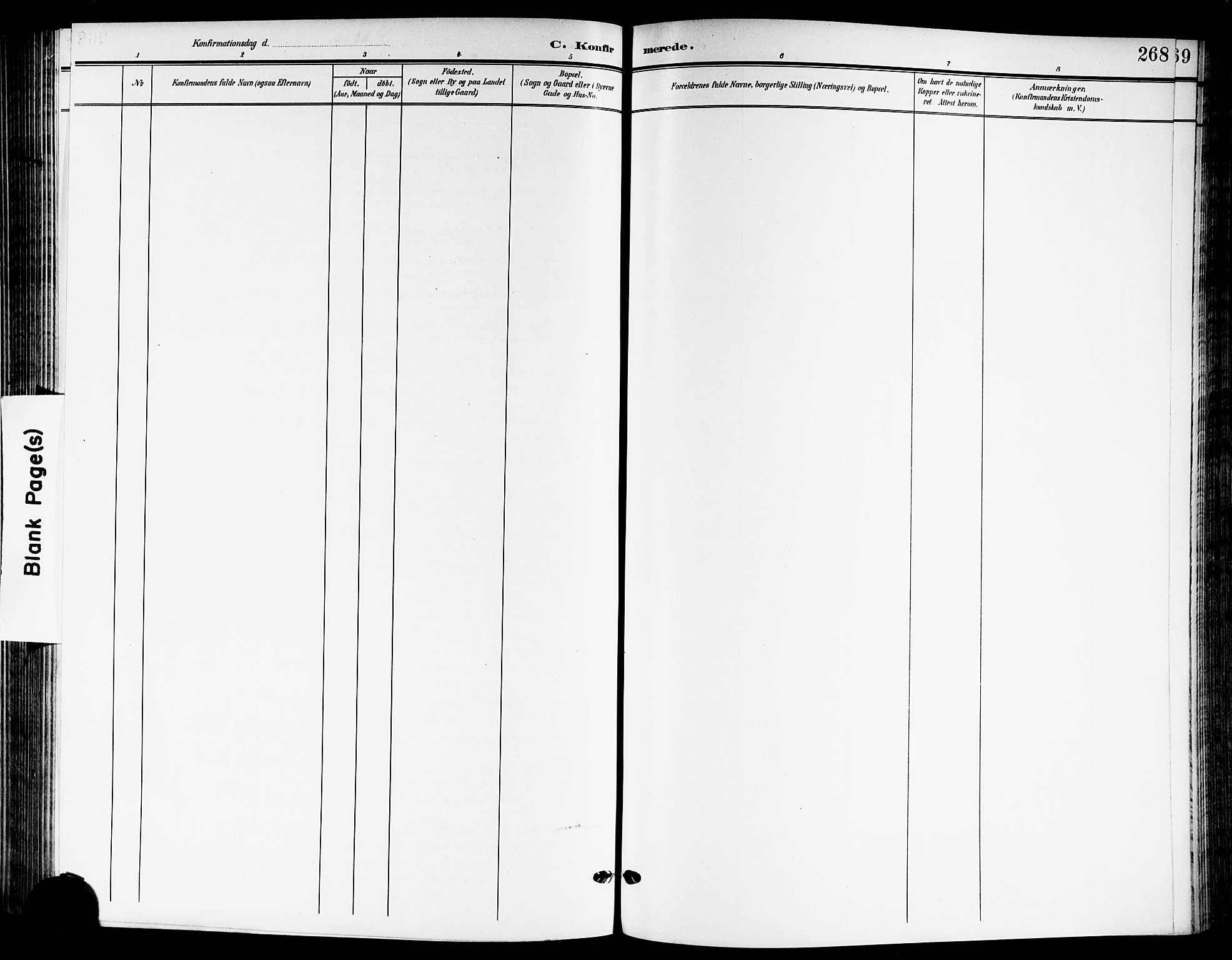 Skedsmo prestekontor Kirkebøker, AV/SAO-A-10033a/G/Ga/L0005b: Parish register (copy) no. I 5B, 1902-1911, p. 268