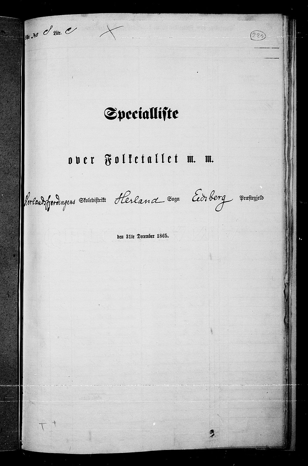 RA, 1865 census for Eidsberg, 1865, p. 205
