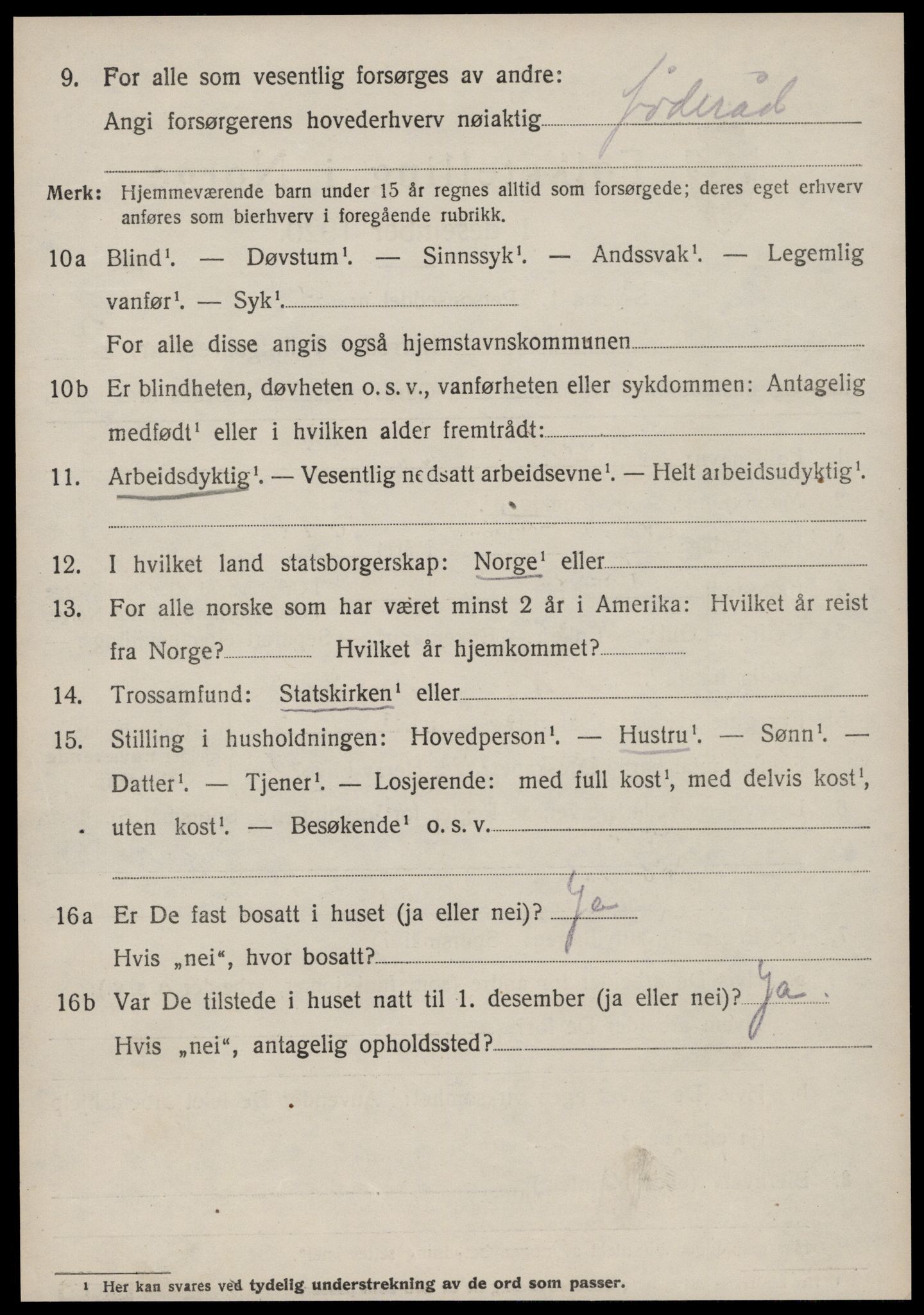 SAT, 1920 census for Syvde, 1920, p. 1339