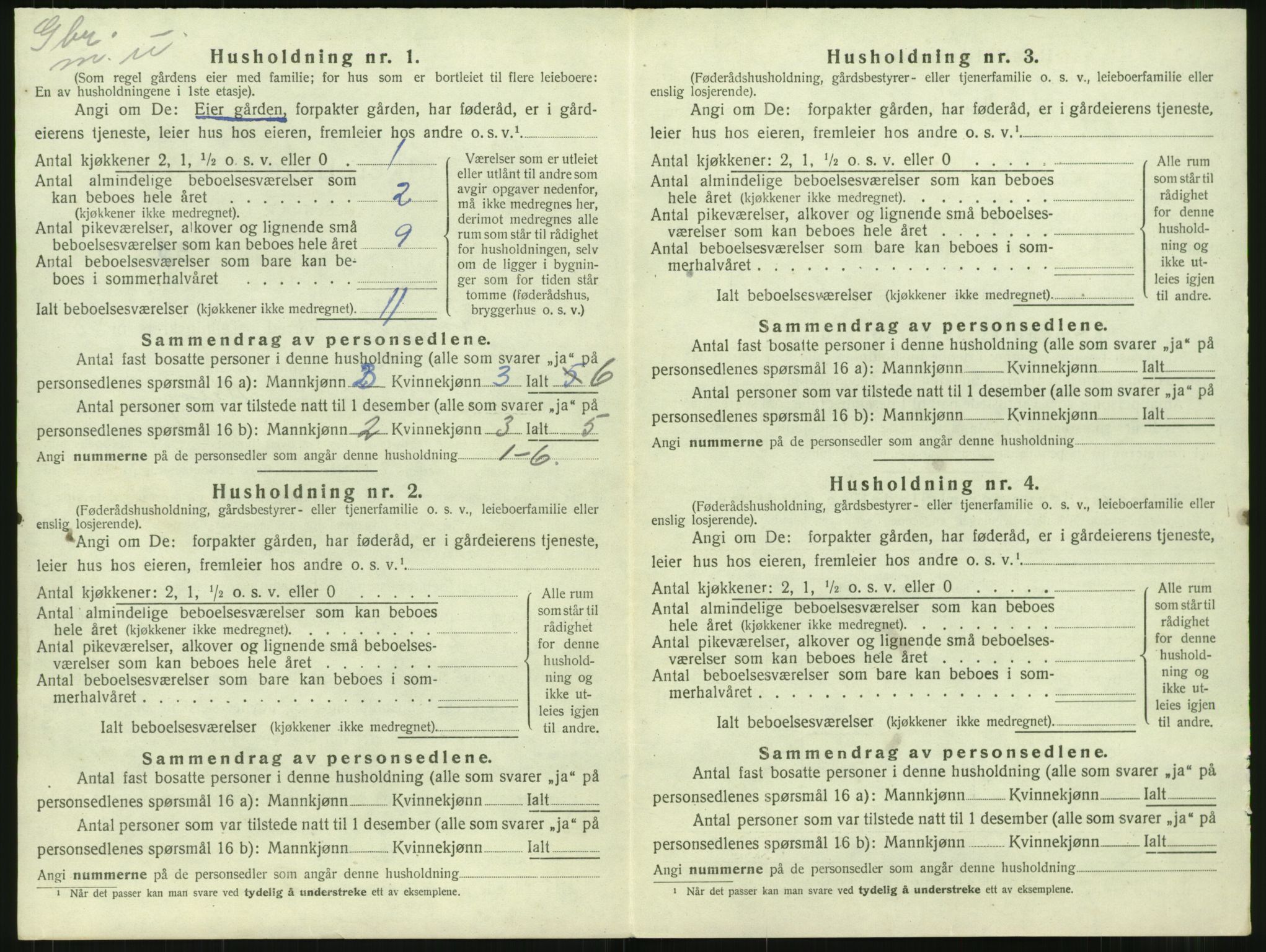 SAT, 1920 census for Stangvik, 1920, p. 765