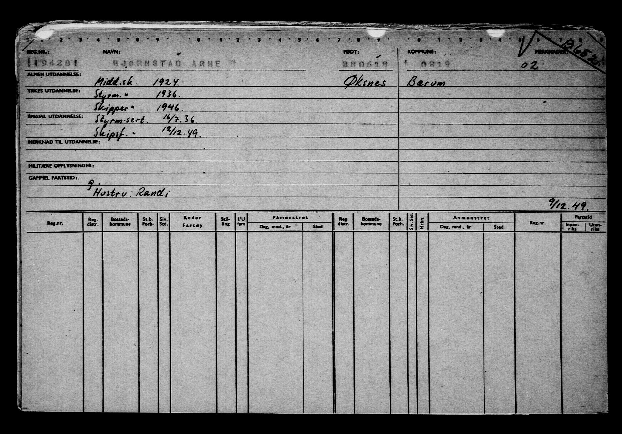 Direktoratet for sjømenn, AV/RA-S-3545/G/Gb/L0159: Hovedkort, 1918, p. 650