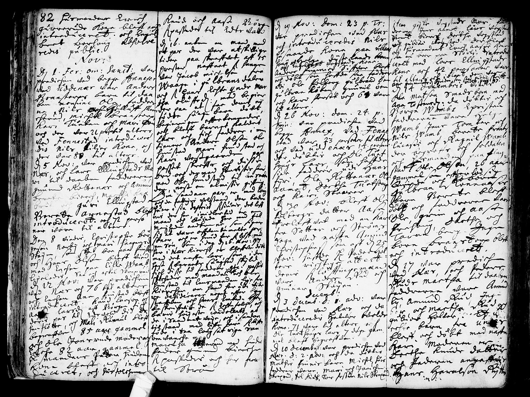 Nes prestekontor Kirkebøker, SAO/A-10410/F/Fa/L0001: Parish register (official) no. I 1, 1689-1716, p. 82-83