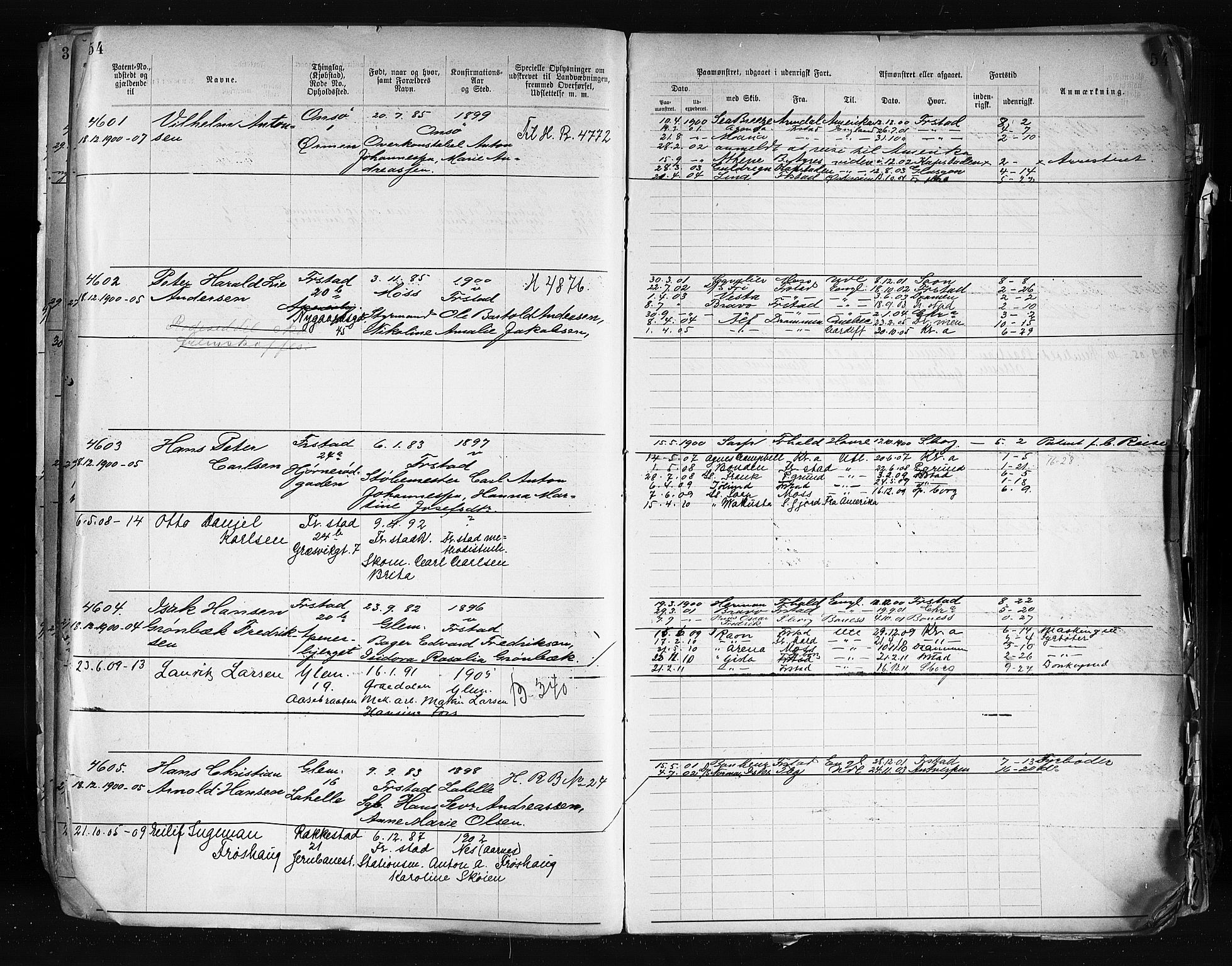 Fredrikstad mønstringskontor, SAO/A-10569b/F/Fc/Fca/L0007: Annotasjonsrulle, 1903-1916, p. 56