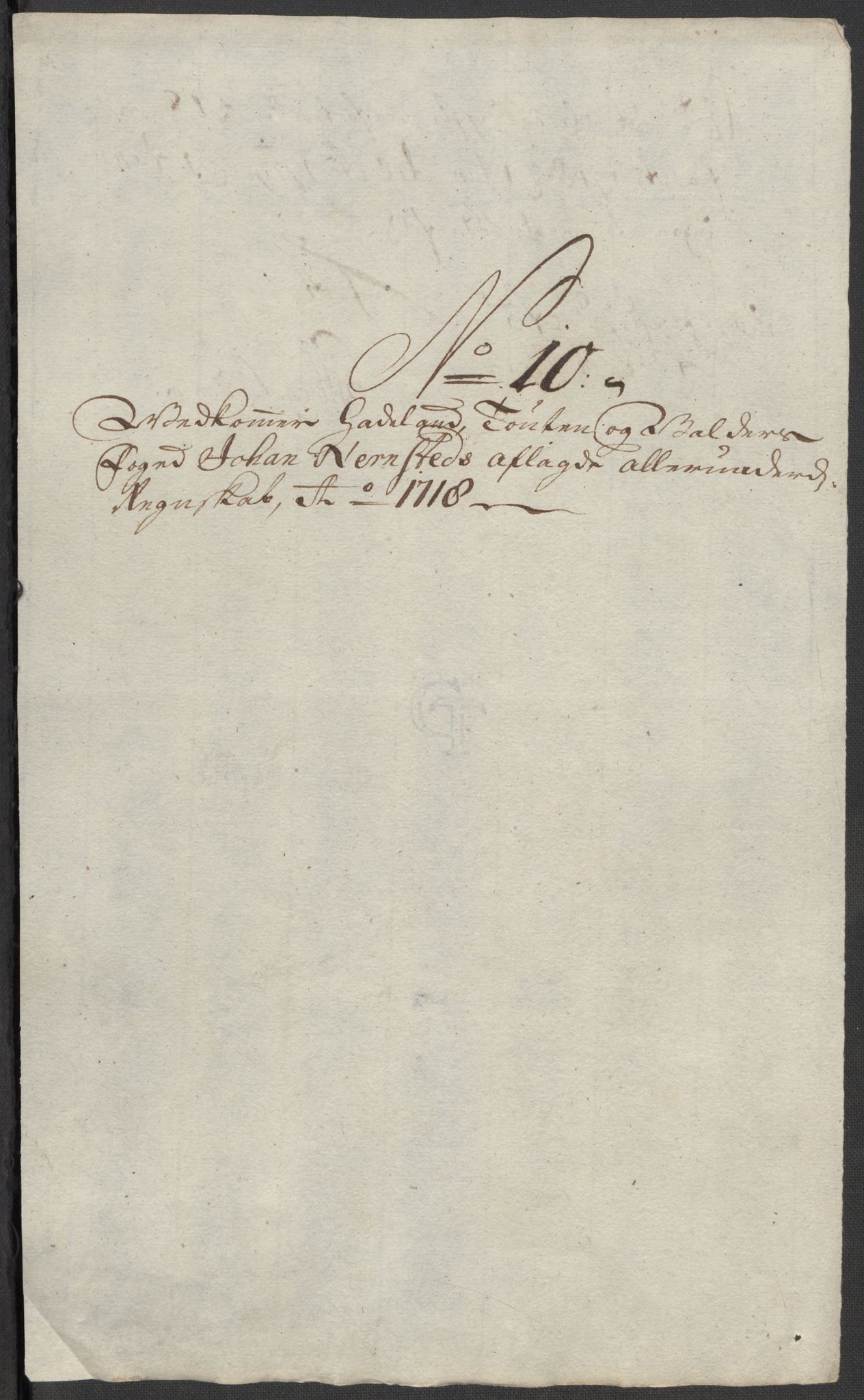 Rentekammeret inntil 1814, Reviderte regnskaper, Fogderegnskap, RA/EA-4092/R18/L1320: Fogderegnskap Hadeland, Toten og Valdres, 1718, p. 105