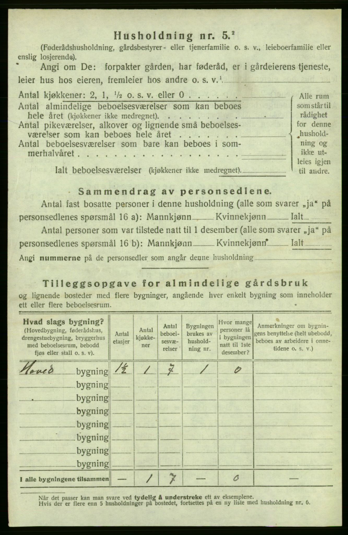 SAB, 1920 census for Strandebarm, 1920, p. 532