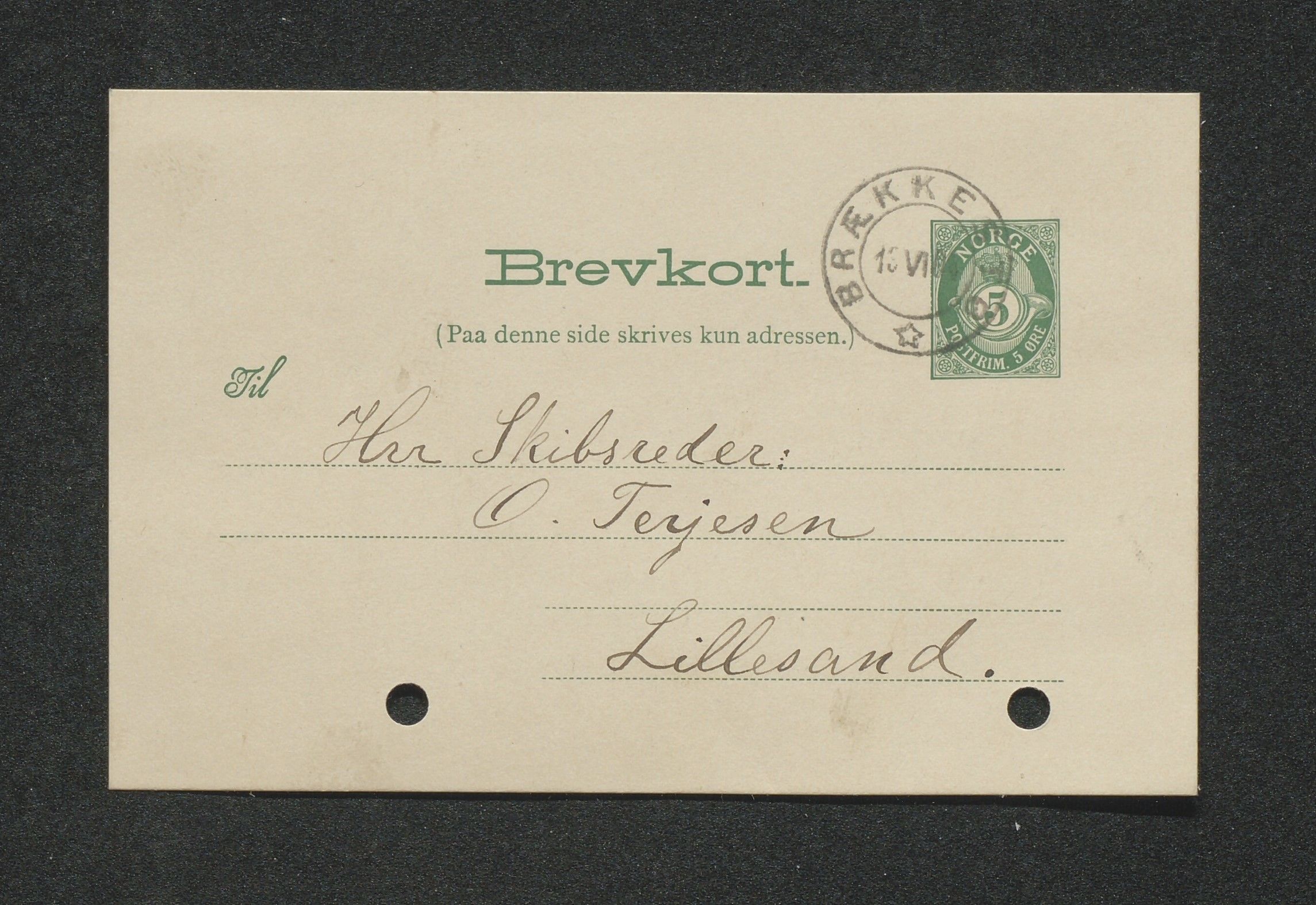 O. Terjesens rederi, AAKS/PA-2525/E/E01/L0013: Korrespondanse, 1904-1905