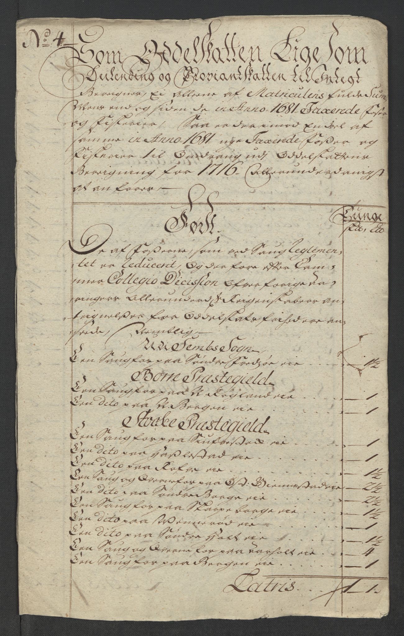 Rentekammeret inntil 1814, Reviderte regnskaper, Fogderegnskap, RA/EA-4092/R32/L1880: Fogderegnskap Jarlsberg grevskap, 1716, p. 286