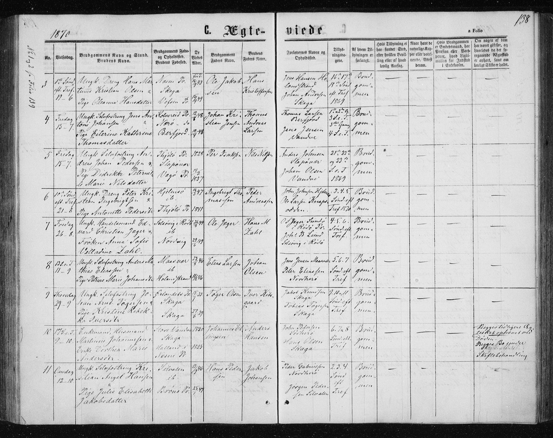 Ministerialprotokoller, klokkerbøker og fødselsregistre - Nordland, SAT/A-1459/834/L0505: Parish register (official) no. 834A03, 1862-1871, p. 138