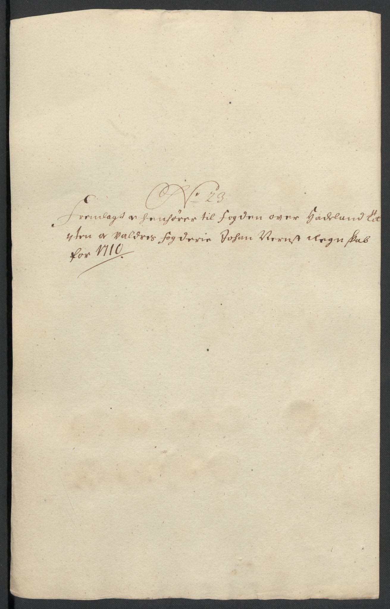 Rentekammeret inntil 1814, Reviderte regnskaper, Fogderegnskap, AV/RA-EA-4092/R18/L1307: Fogderegnskap Hadeland, Toten og Valdres, 1710, p. 132