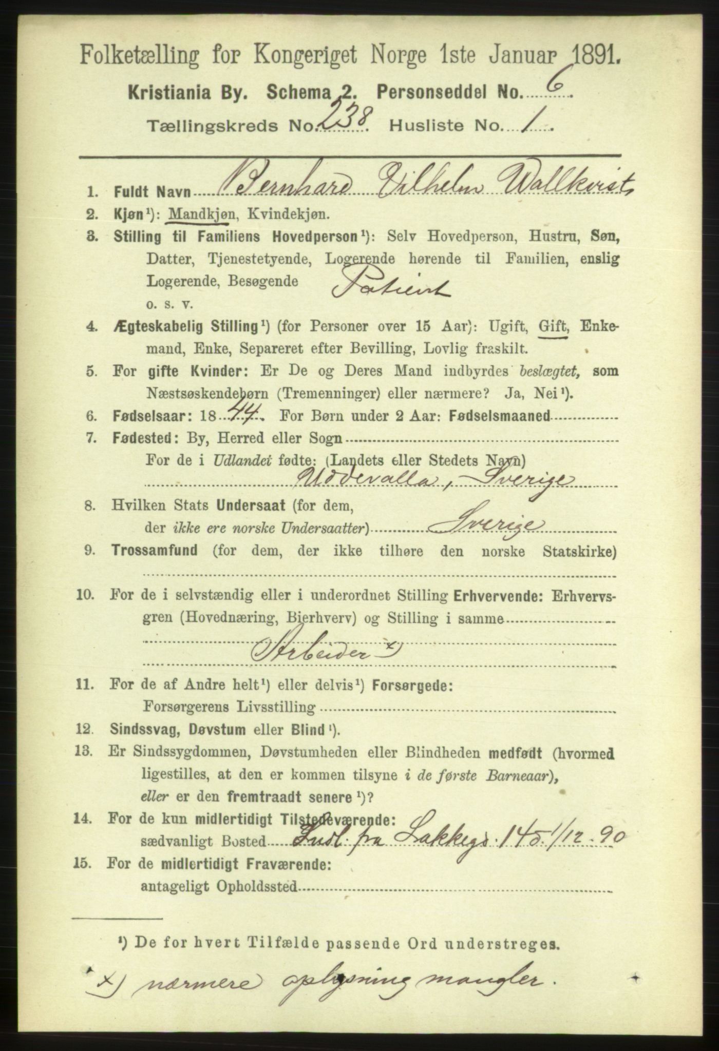 RA, 1891 census for 0301 Kristiania, 1891, p. 144803