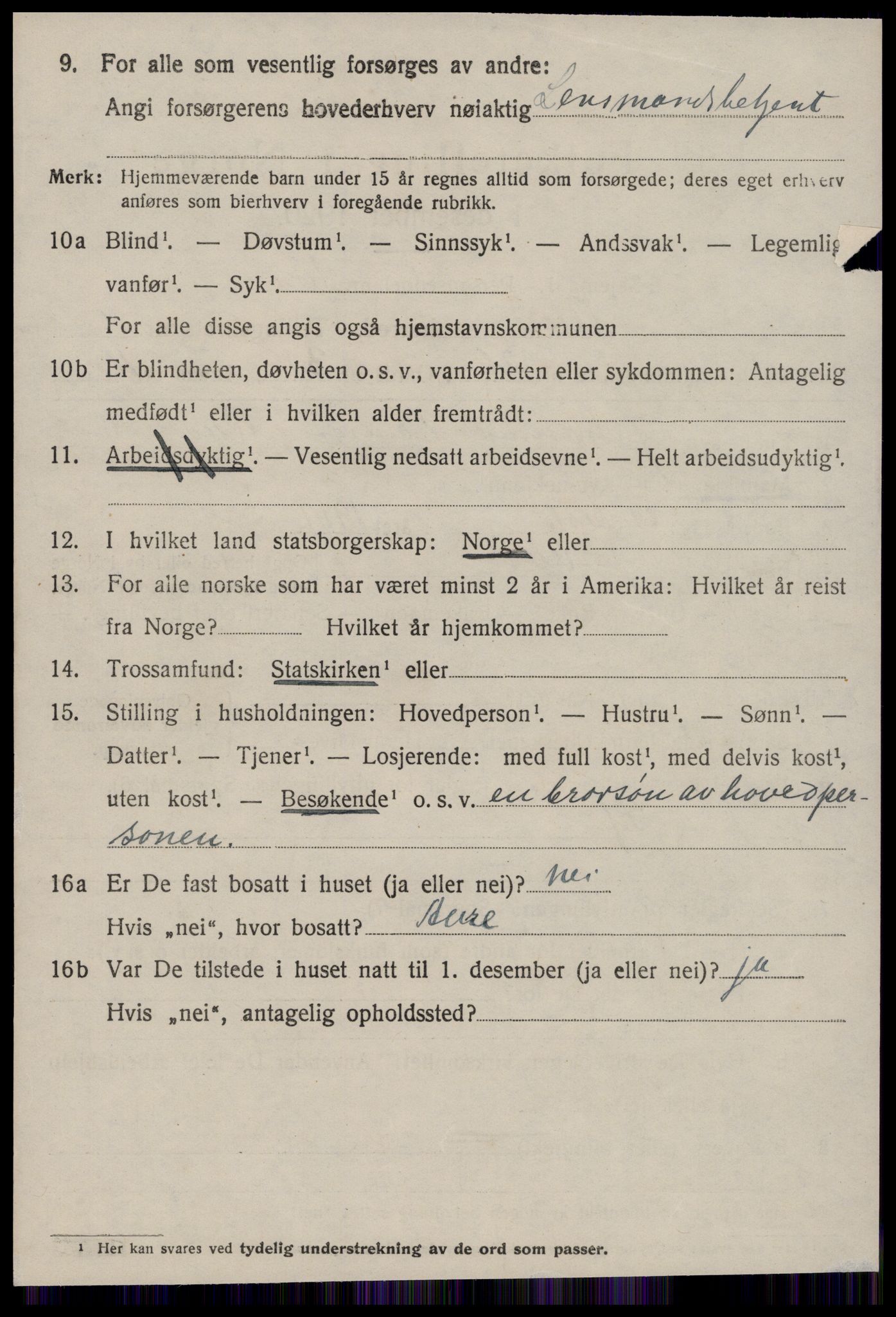 SAT, 1920 census for Aure, 1920, p. 4547