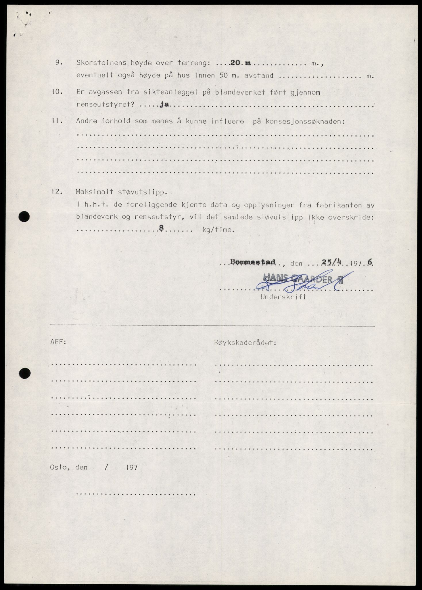 Statens forurensningstilsyn, hovedkontoret, AV/RA-S-4136/1/D/Da/L0493: Konsesjonssaker, 1985-1993, p. 151