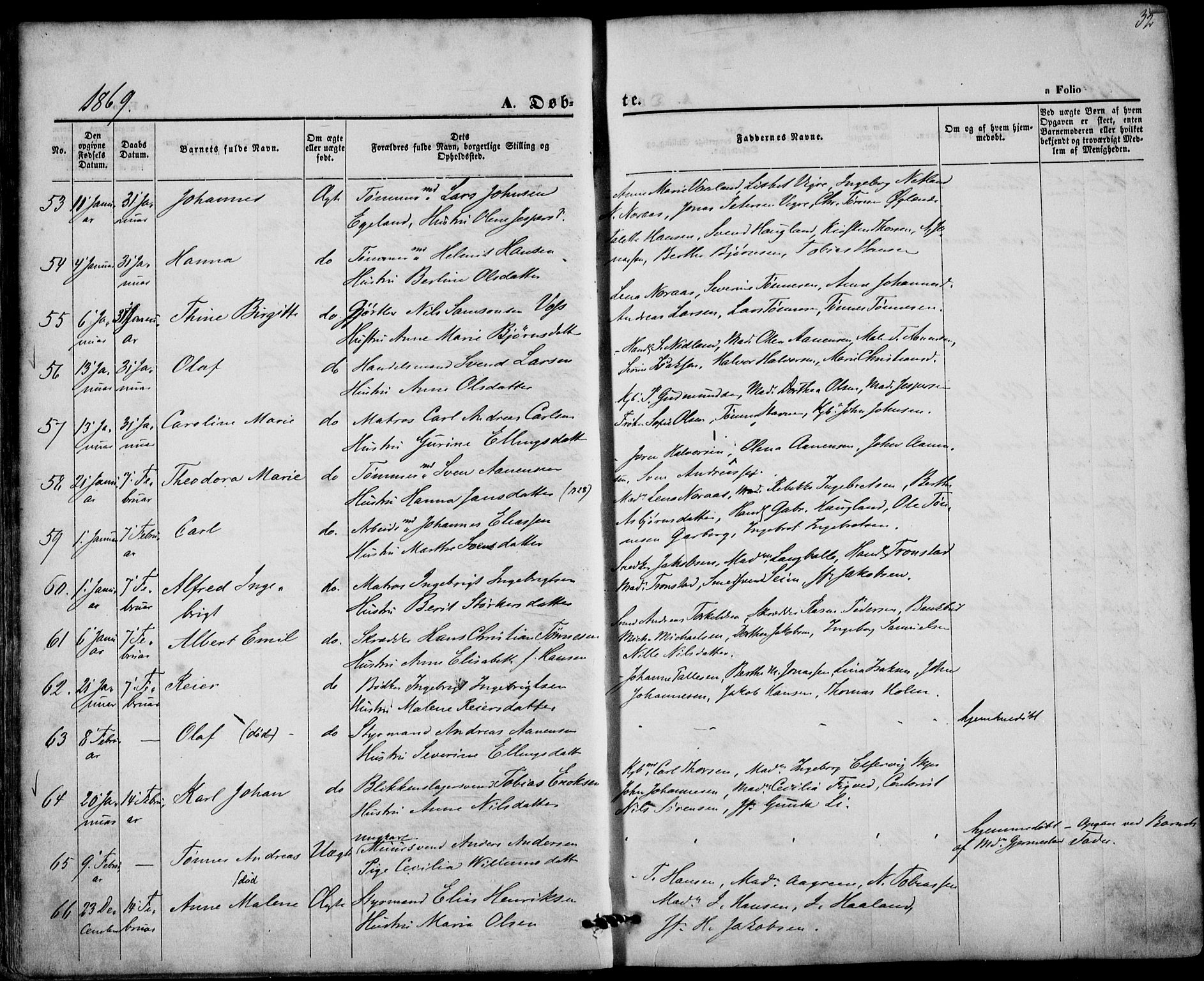 St. Petri sokneprestkontor, AV/SAST-A-101813/001/30/30BA/L0008: Parish register (official) no. A 8, 1868-1876, p. 32