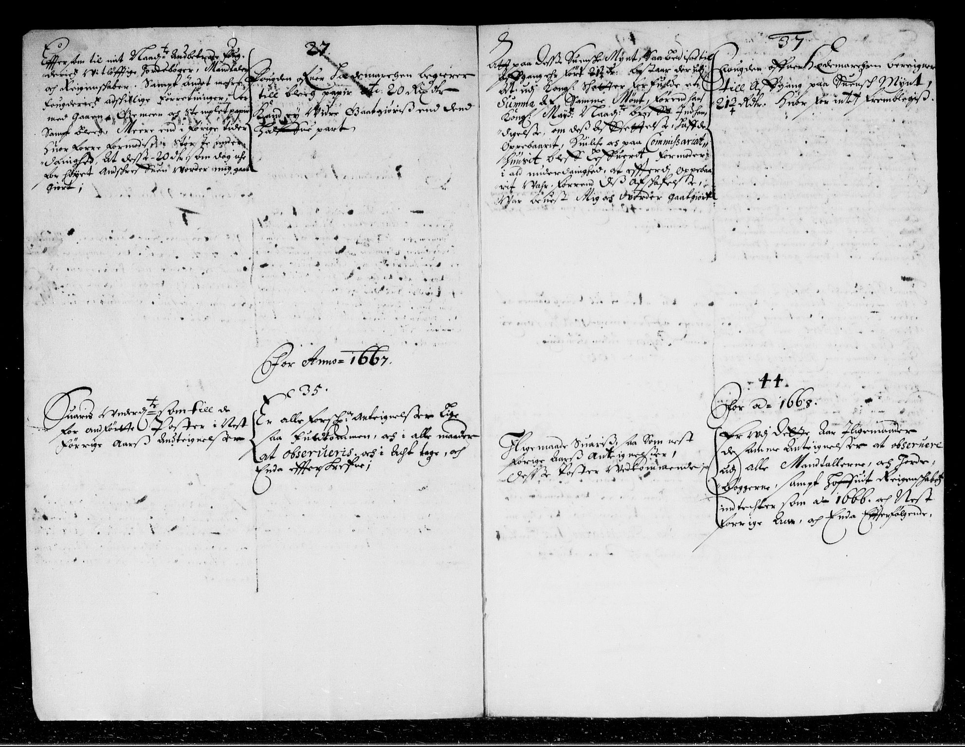 Rentekammeret inntil 1814, Reviderte regnskaper, Stiftamtstueregnskaper, Landkommissariatet på Akershus og Akershus stiftamt, AV/RA-EA-5869/R/Rb/L0080: Akershus stiftamt, 1666-1671