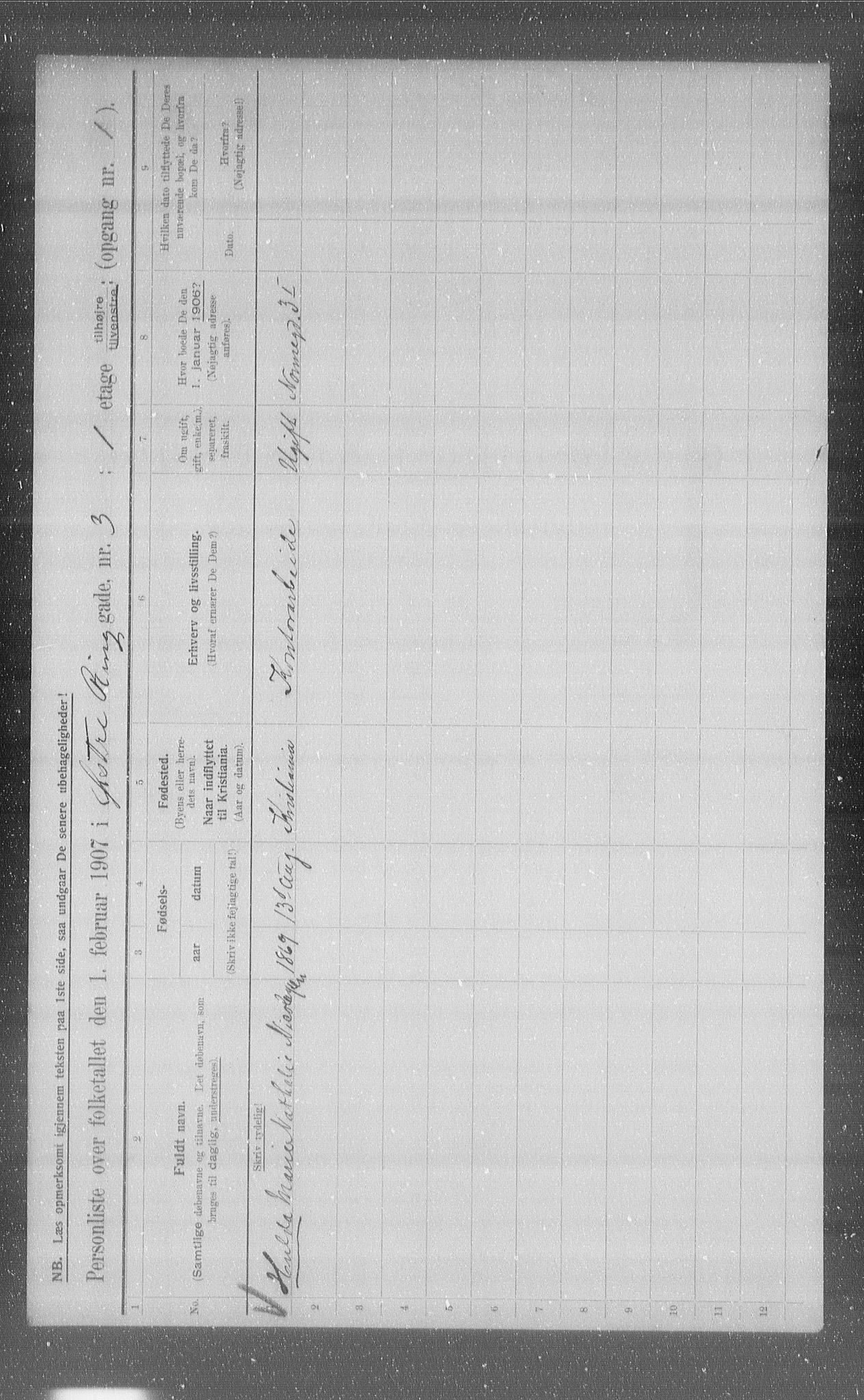 OBA, Municipal Census 1907 for Kristiania, 1907, p. 65779