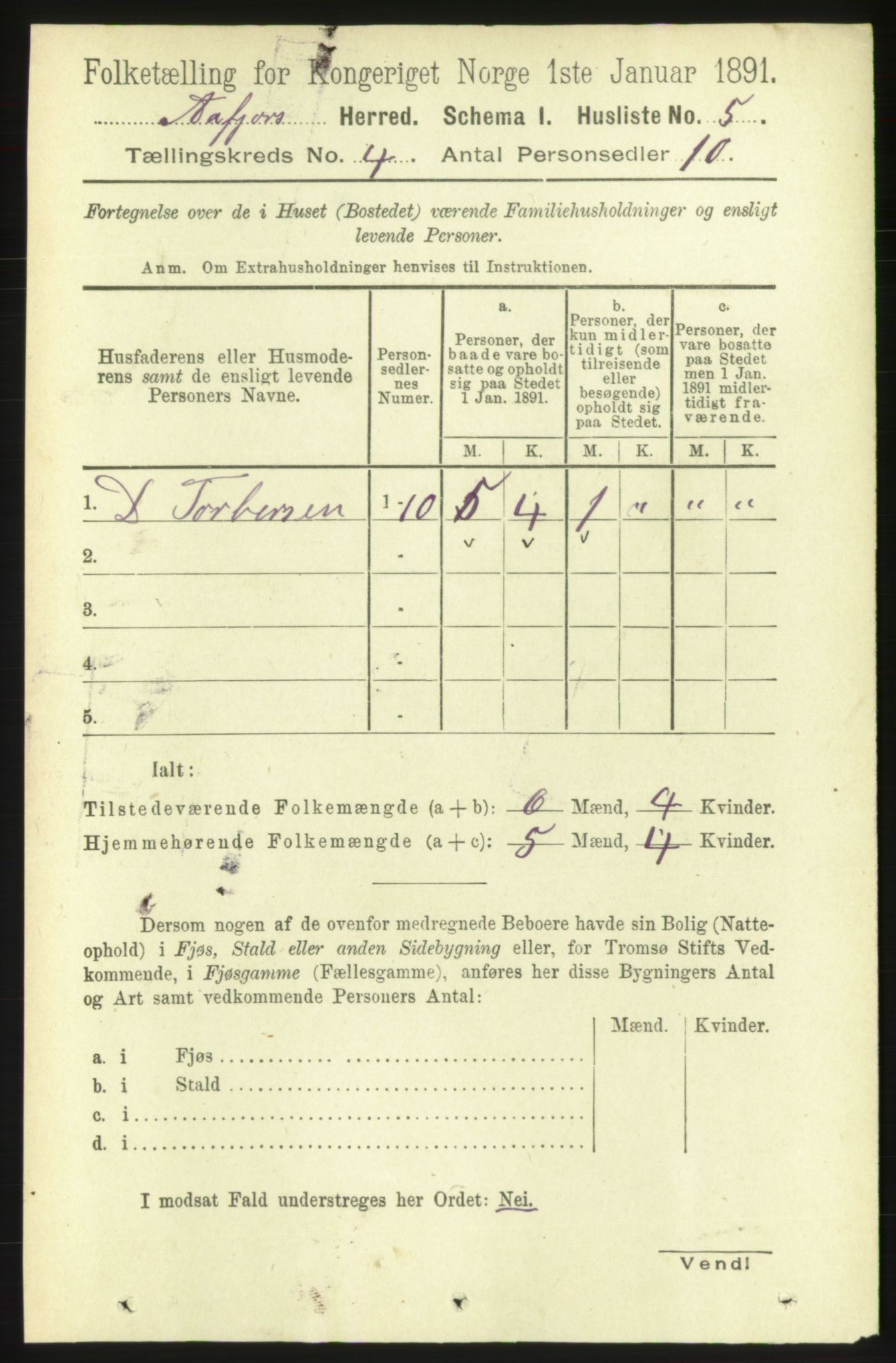 RA, 1891 census for 1630 Åfjord, 1891, p. 746