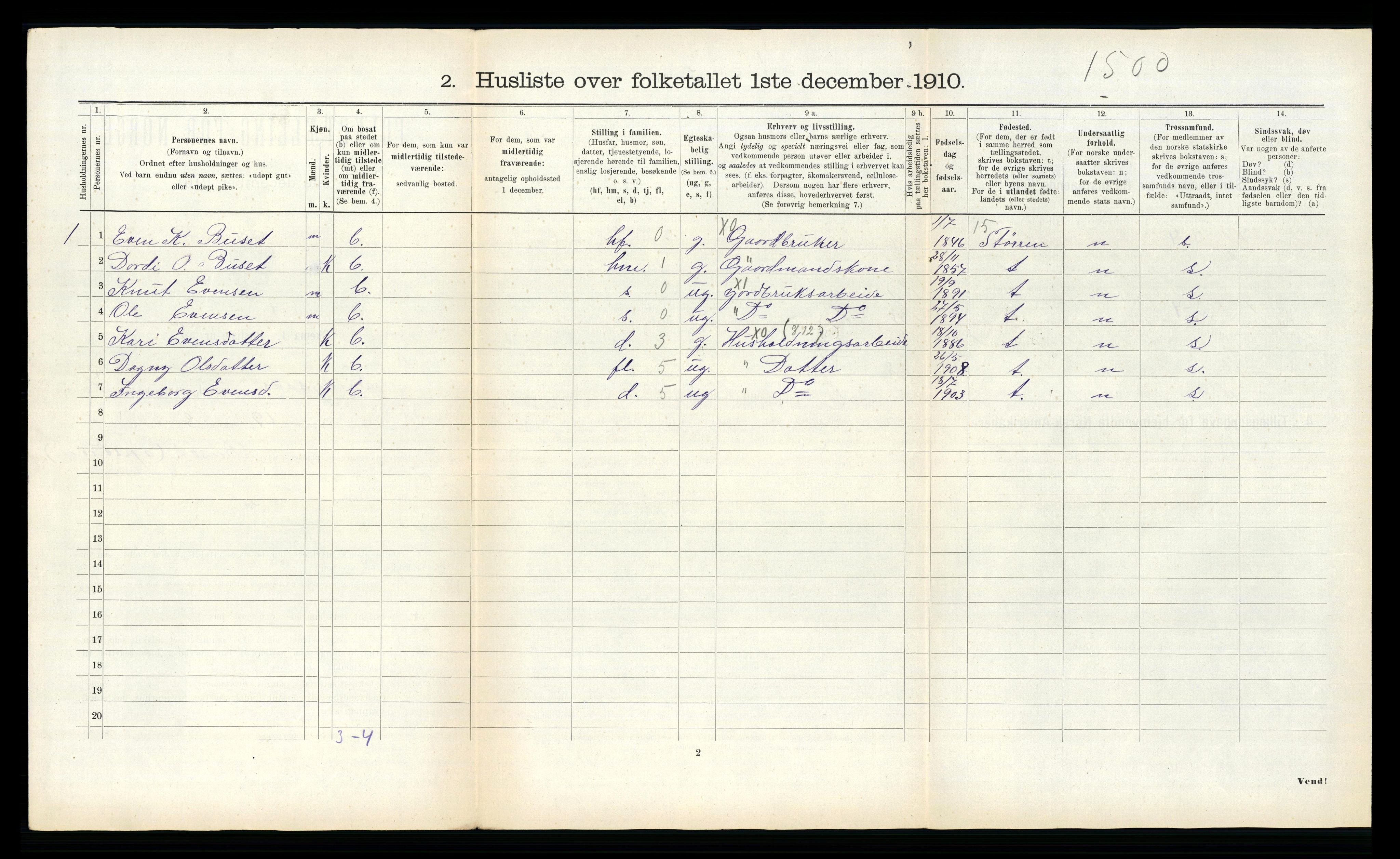 RA, 1910 census for Singsås, 1910, p. 529