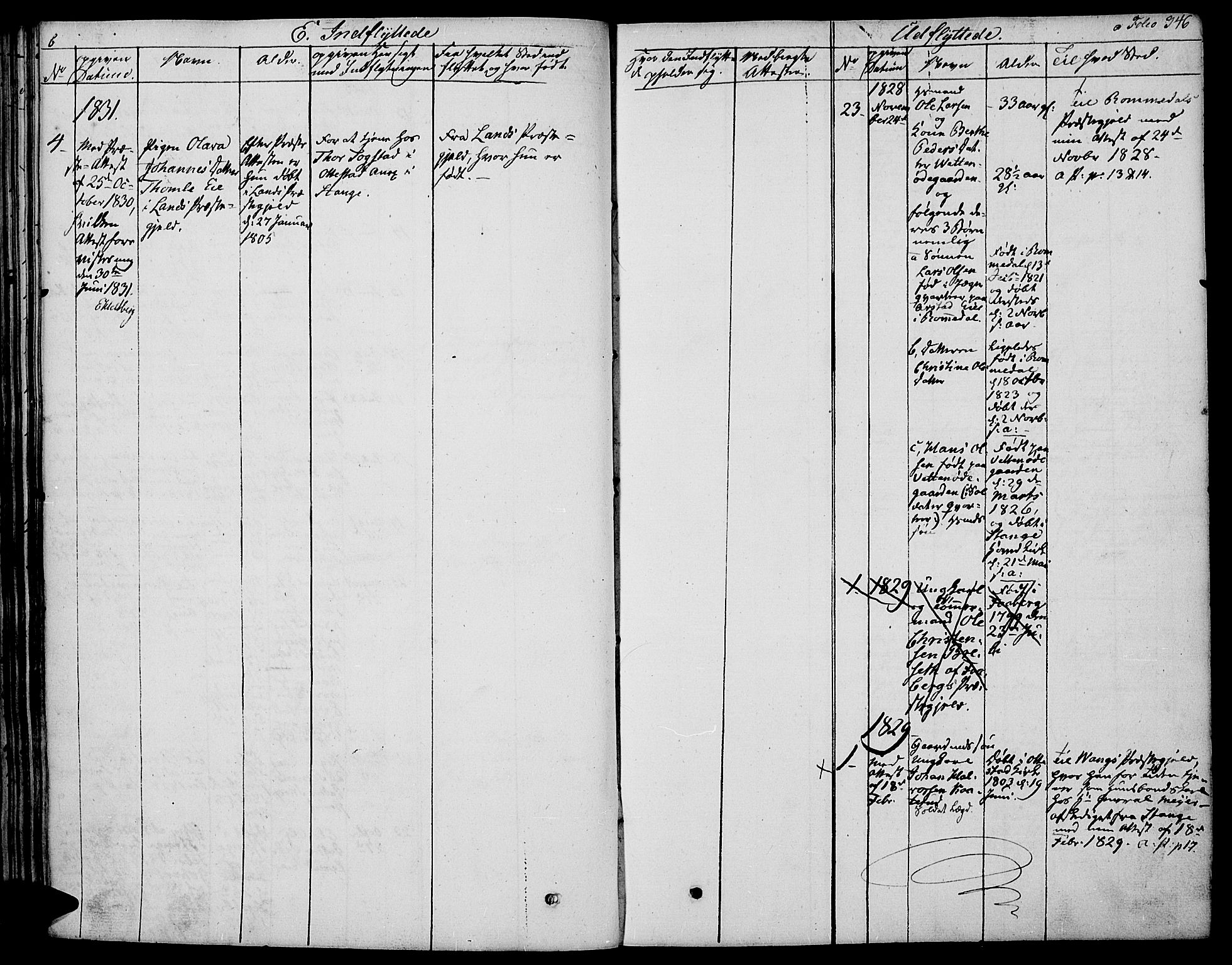 Stange prestekontor, AV/SAH-PREST-002/K/L0009: Parish register (official) no. 9, 1826-1835, p. 346