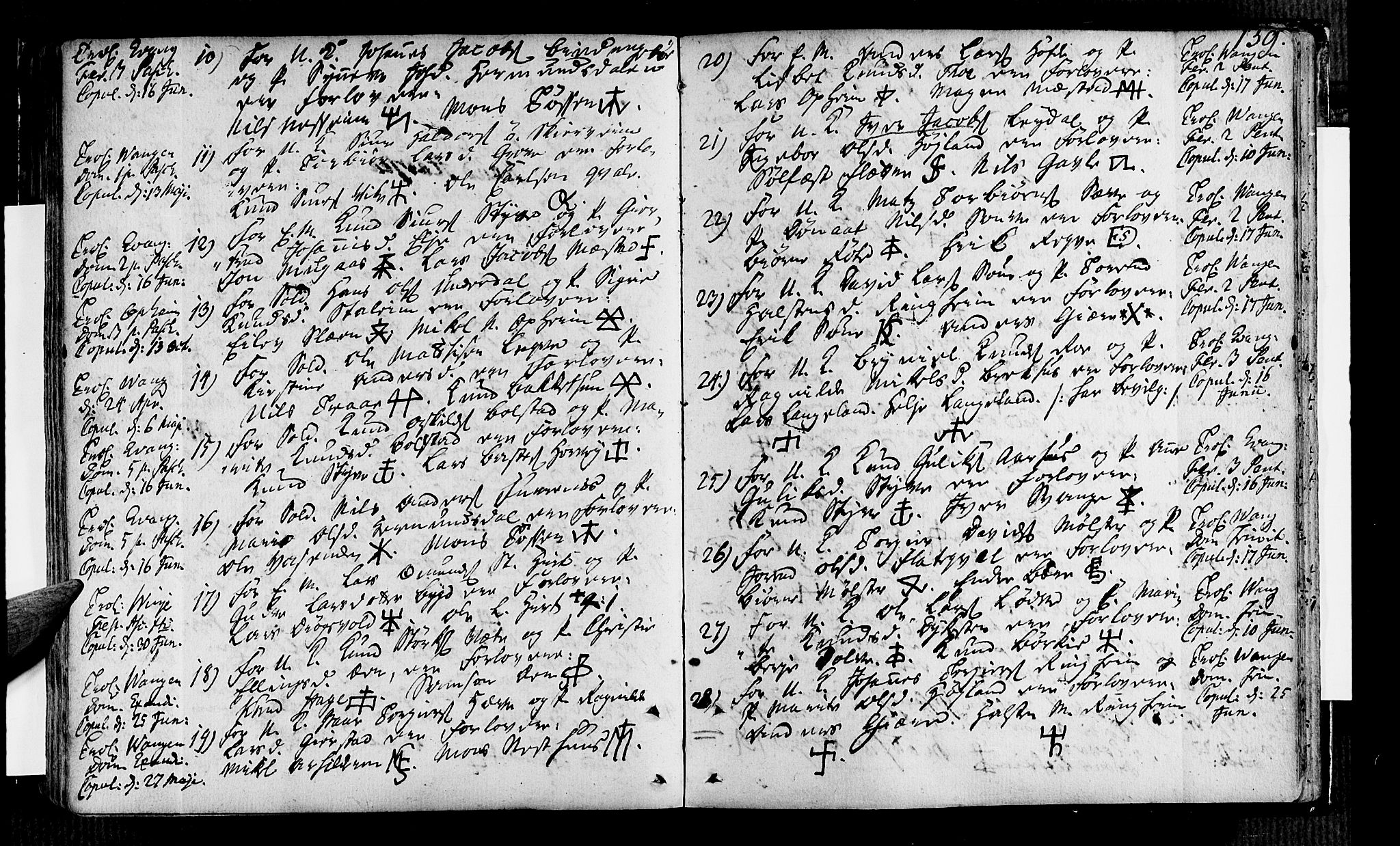 Voss sokneprestembete, AV/SAB-A-79001/H/Haa: Parish register (official) no. A 7, 1731-1773, p. 139