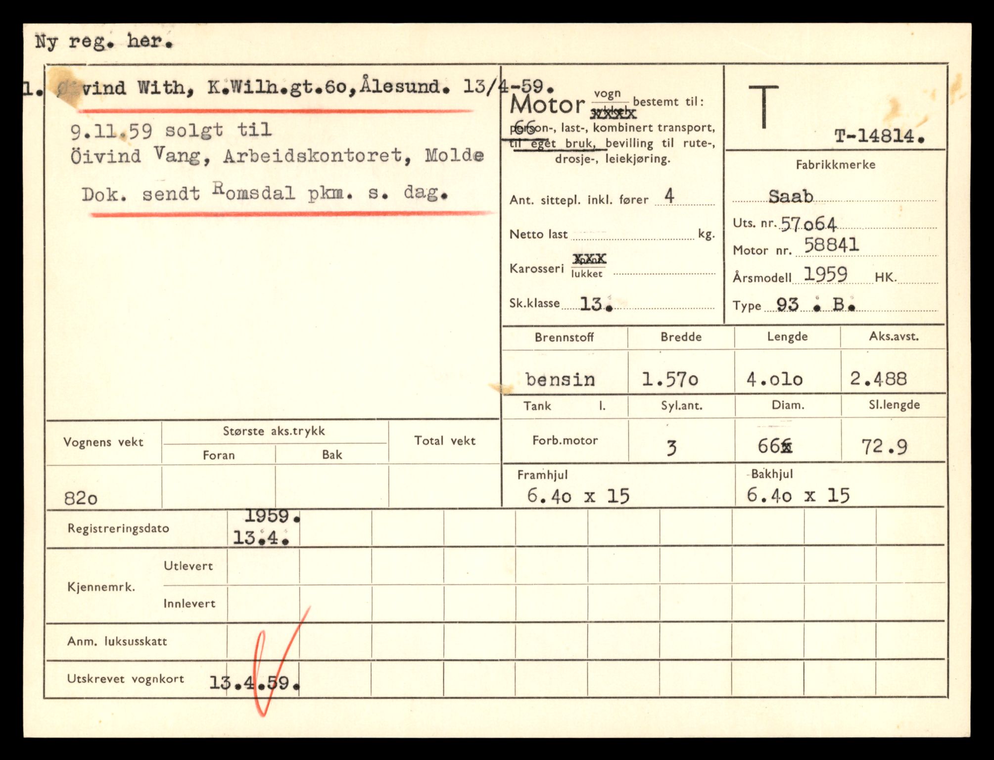 Møre og Romsdal vegkontor - Ålesund trafikkstasjon, AV/SAT-A-4099/F/Fe/L0048: Registreringskort for kjøretøy T 14721 - T 14863, 1927-1998, p. 2079