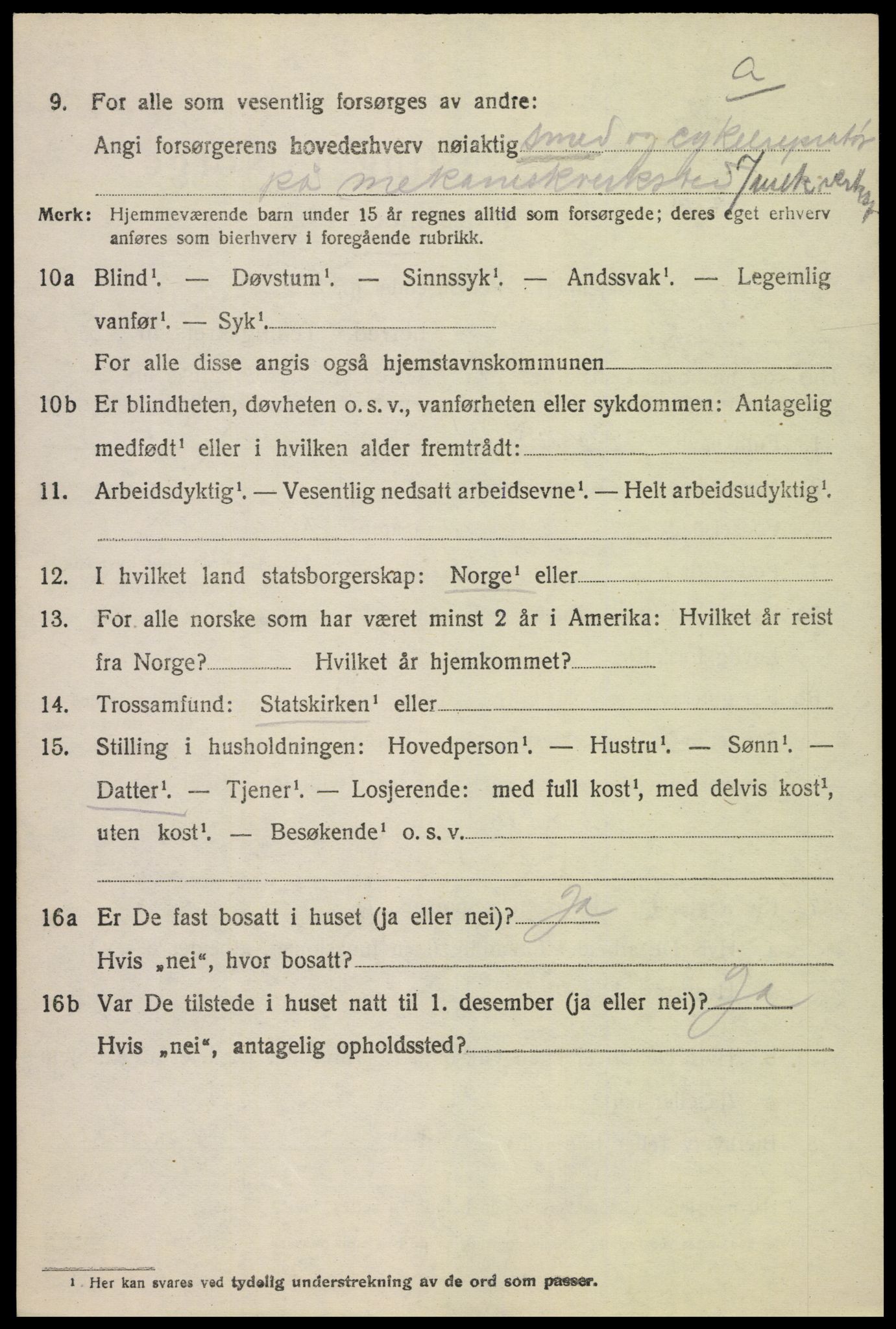 SAH, 1920 census for Østre Toten, 1920, p. 4729